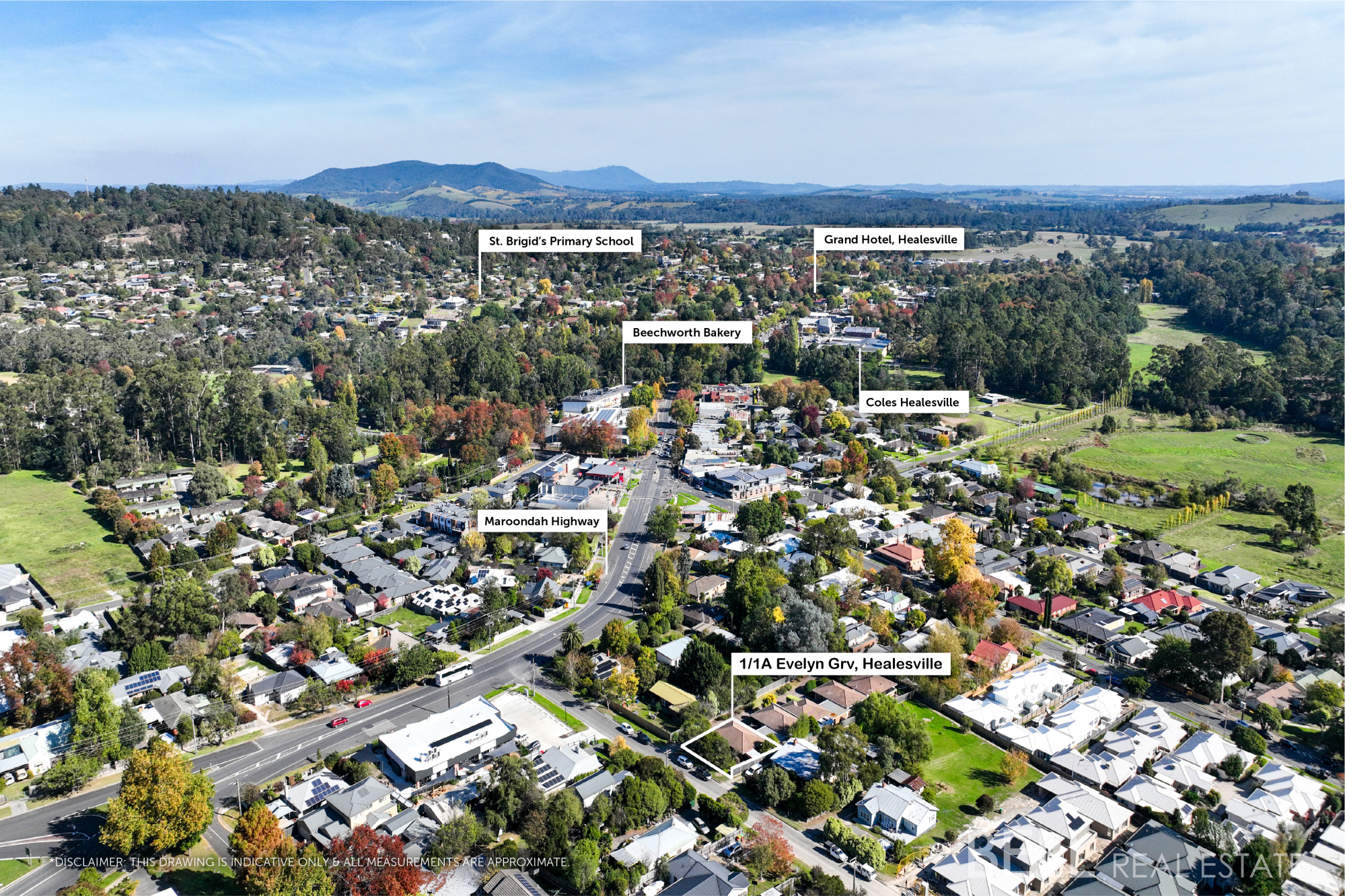 2-bedroom unit at 1 1A EVELYN GROVE, HEALESVILLE VIC 3777, Yarra Ranges, Victoria