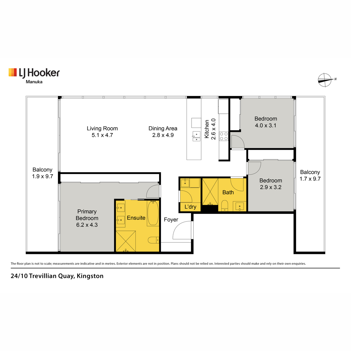 3-bedroom unit at 24/10 Trevillian Quay, Kingston, ACT 2604, Unincorporated Act, Australian Capital Territory