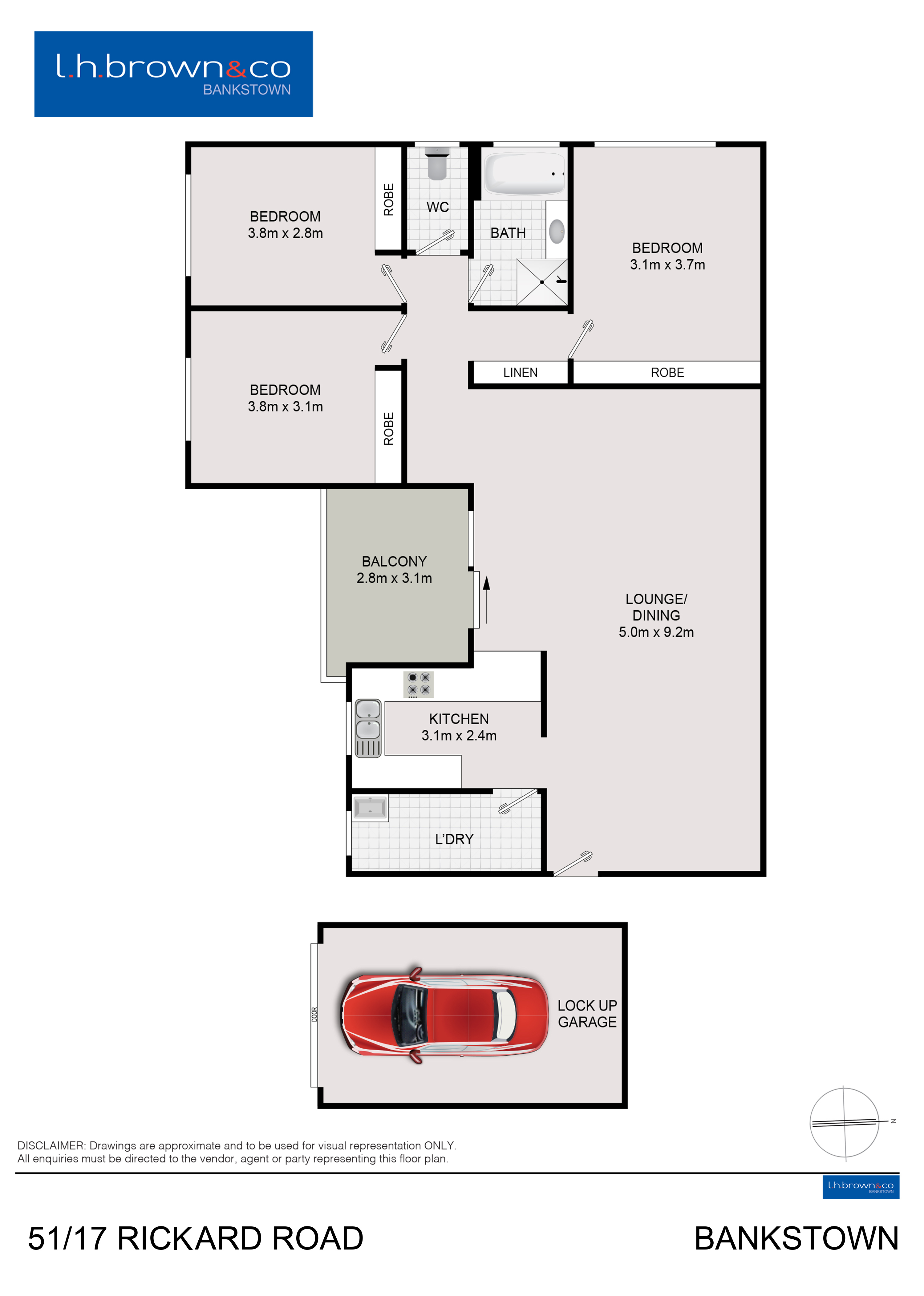 3-bedroom unit at 51 17 RICKARD ROAD, BANKSTOWN NSW 2200, Canterbury-Bankstown, New South Wales