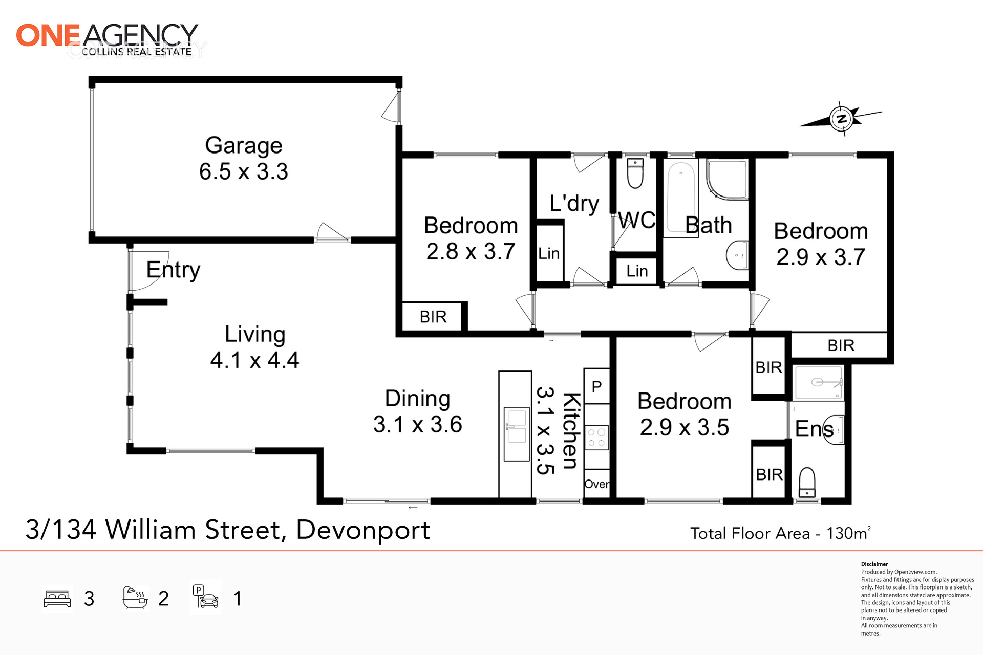 3-bedroom unit at 3/134 William Street, Devonport, TAS 7310, Devonport, Tasmania
