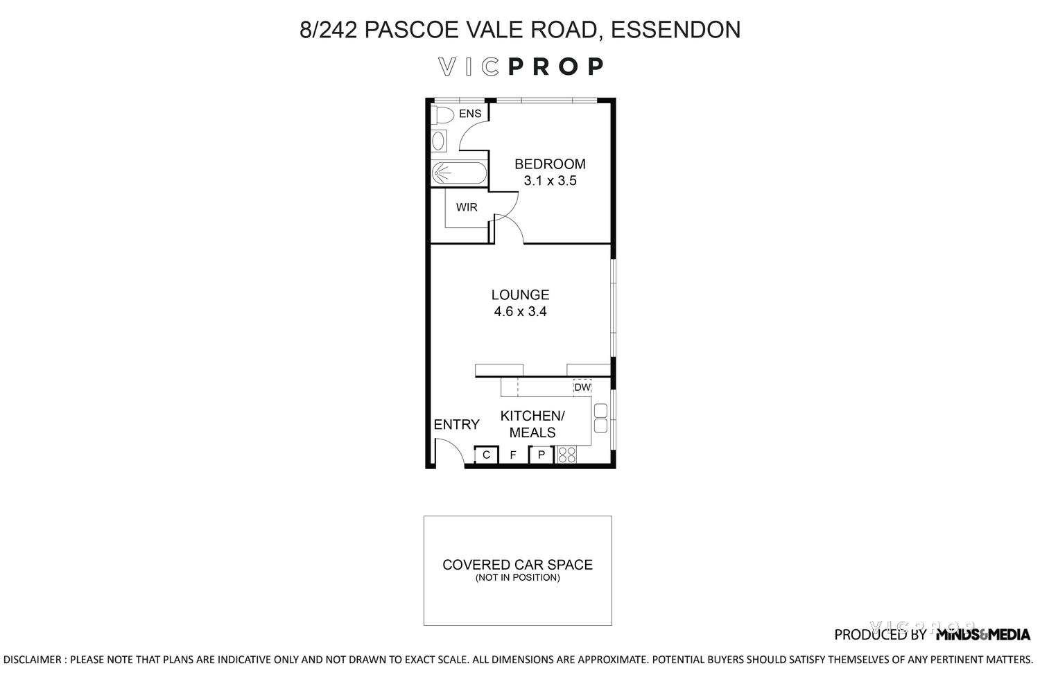 1-bedroom unit at 8 242 PASCOE VALE ROAD, ESSENDON VIC 3040, Moonee Valley, Victoria