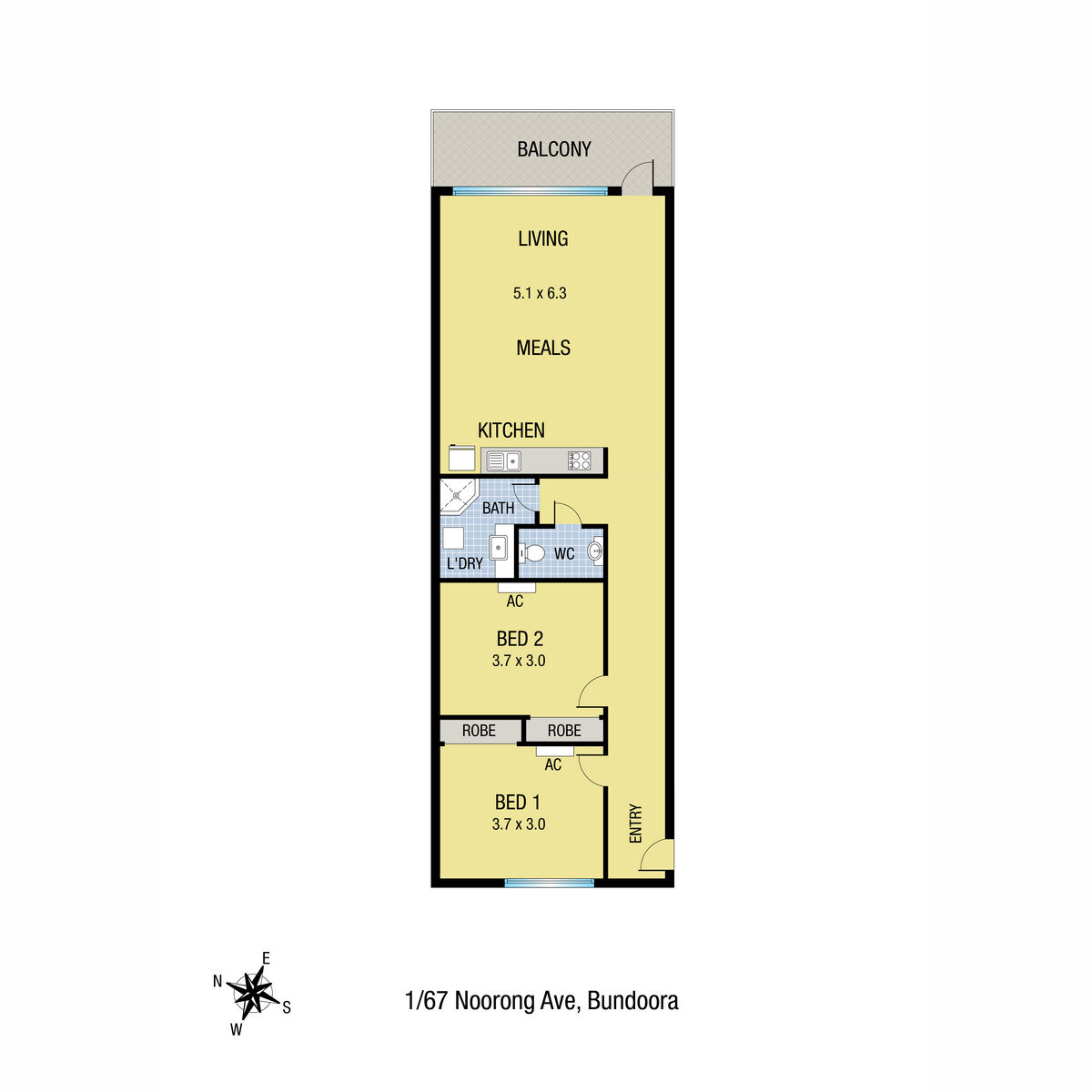 2-bedroom unit at 4/67 Noorong Avenue, Bundoora, Vic, 3083, Whittlesea, Victoria