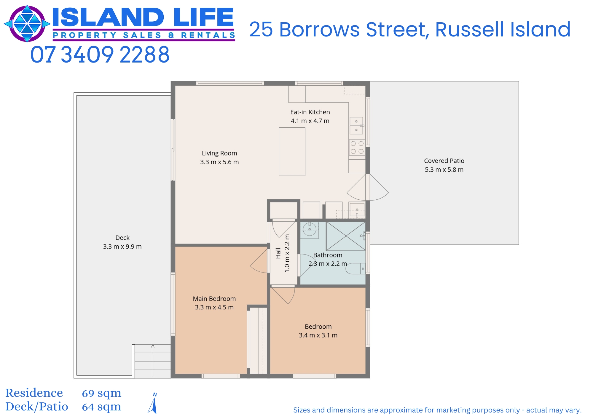 2-bedroom house at 25 BORROWS STREET, Russell Island QLD 4184, Redland, Queensland