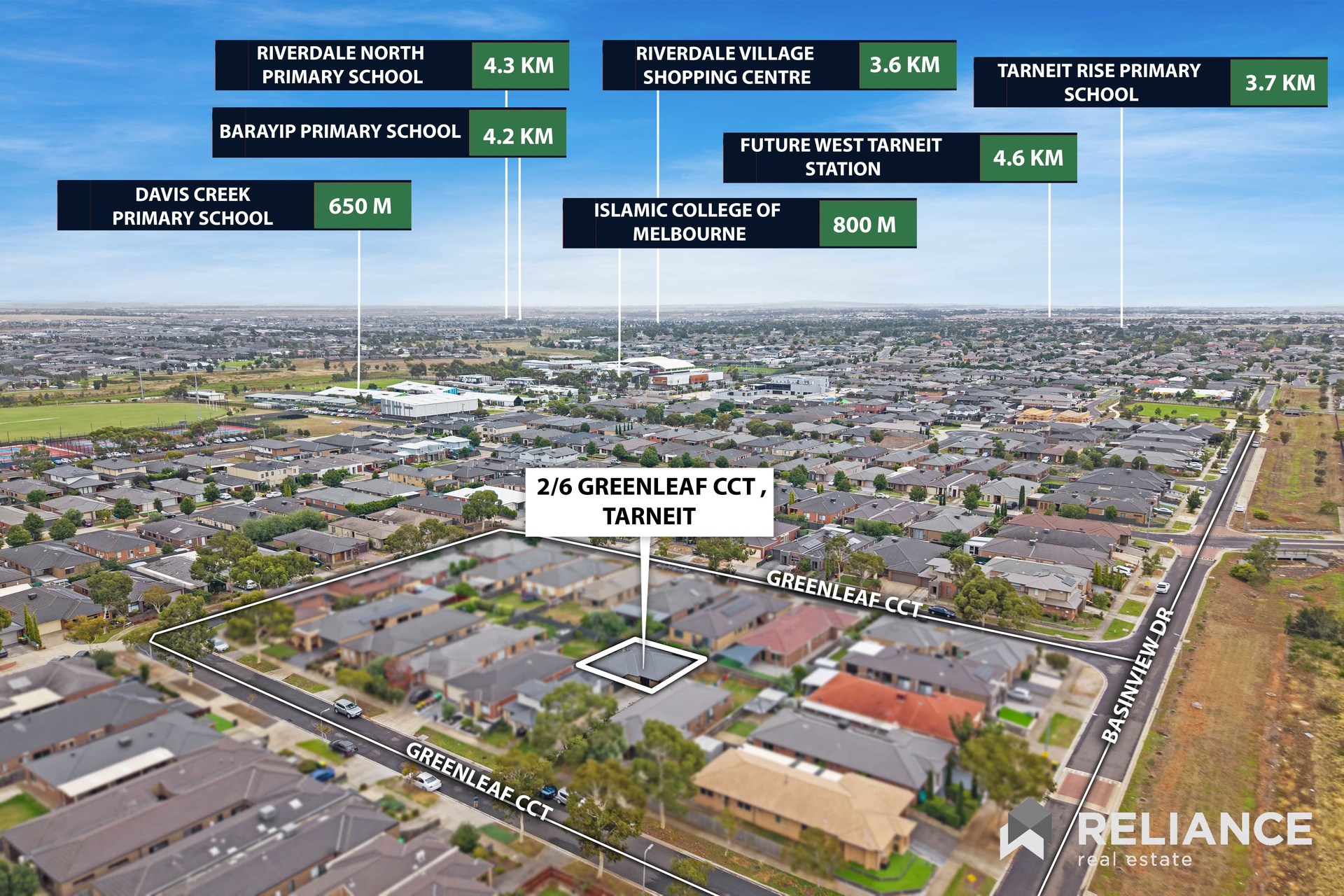 2-bedroom unit at 2 6 GREENLEAF CIRCUIT, TARNEIT VIC 3029, Wyndham, Victoria
