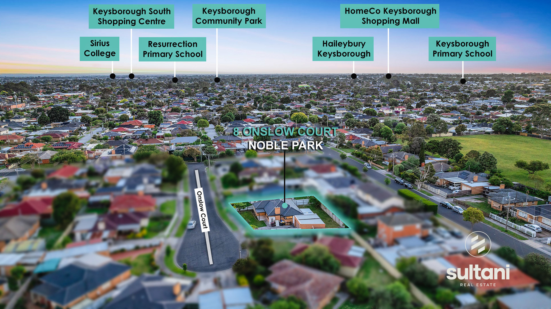 3-bedroom house at 8 ONSLOW COURT, Noble Park VIC 3174, Greater Dandenong, Victoria