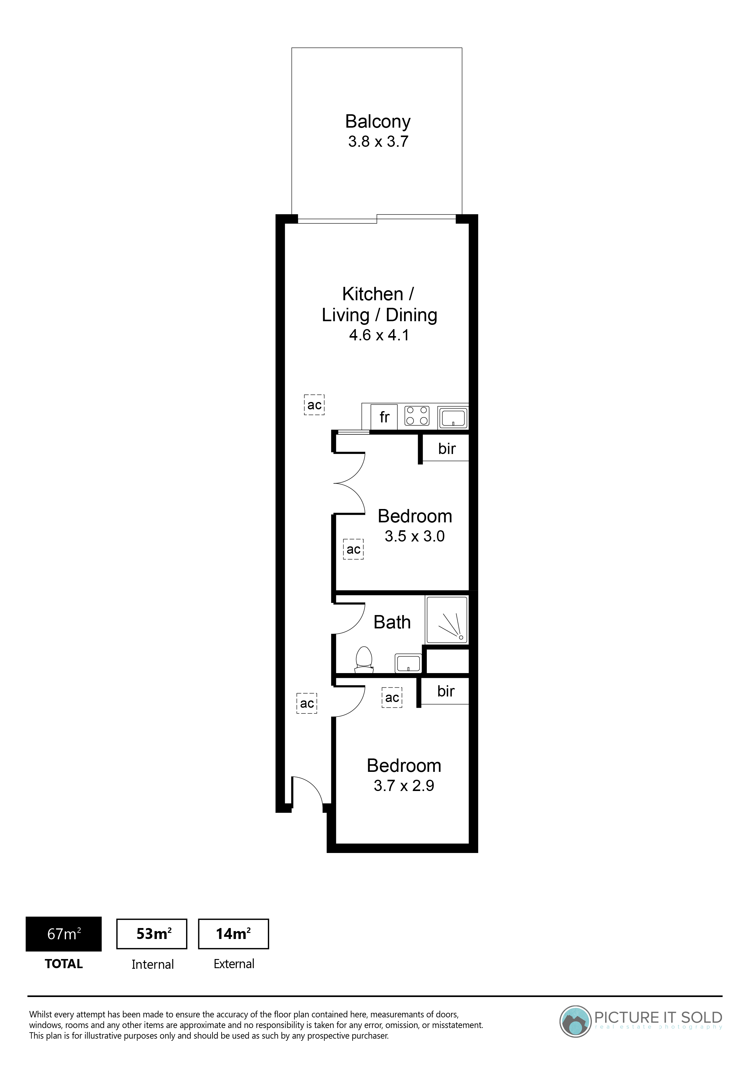 2-bedroom unit at 121/61 Hindmarsh Square, Adelaide, SA 5000, Adelaide, South Australia