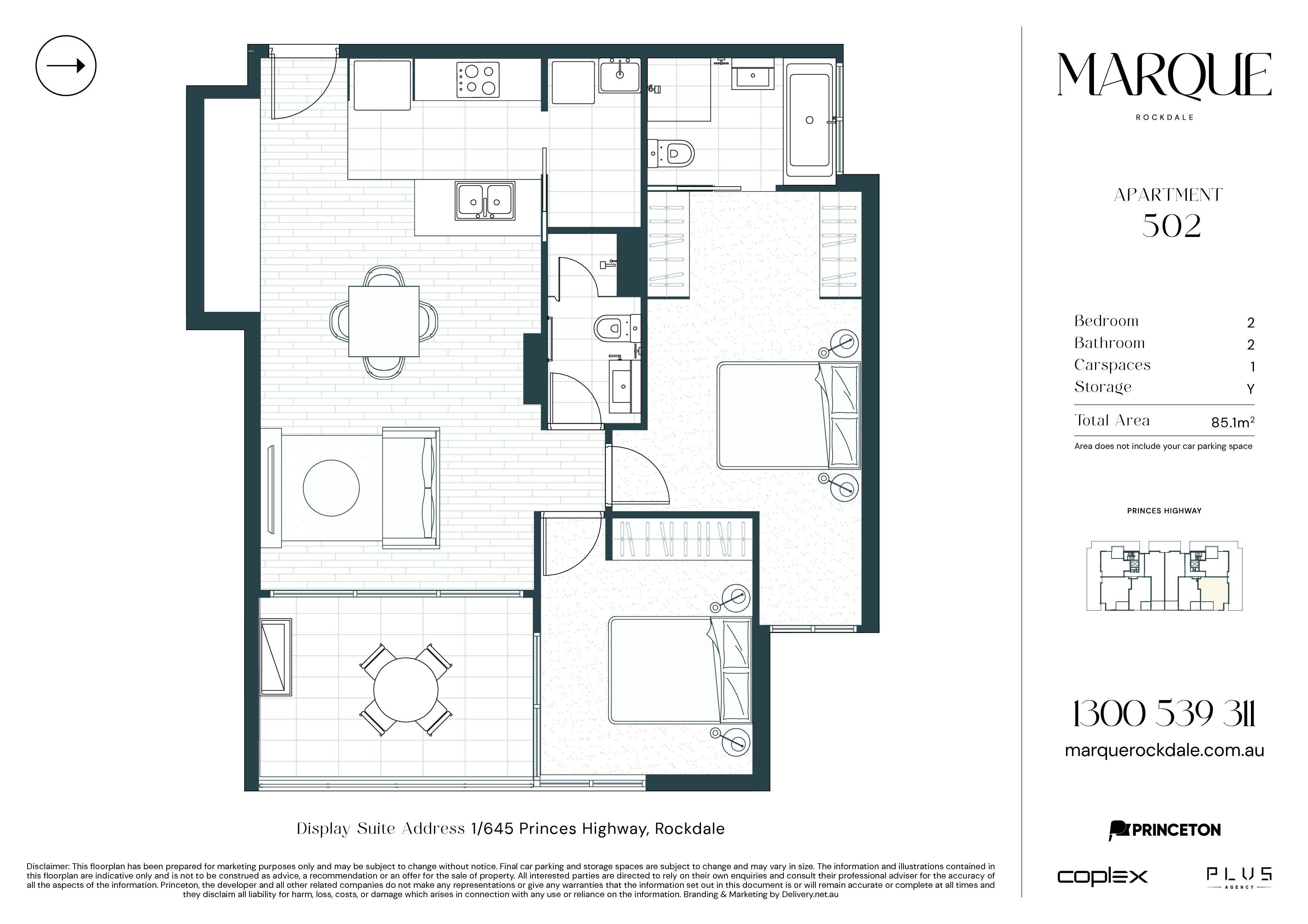 2-bedroom unit at 502/602-608 Princes Highway, Rockdale, Nsw, 2216, , New South Wales