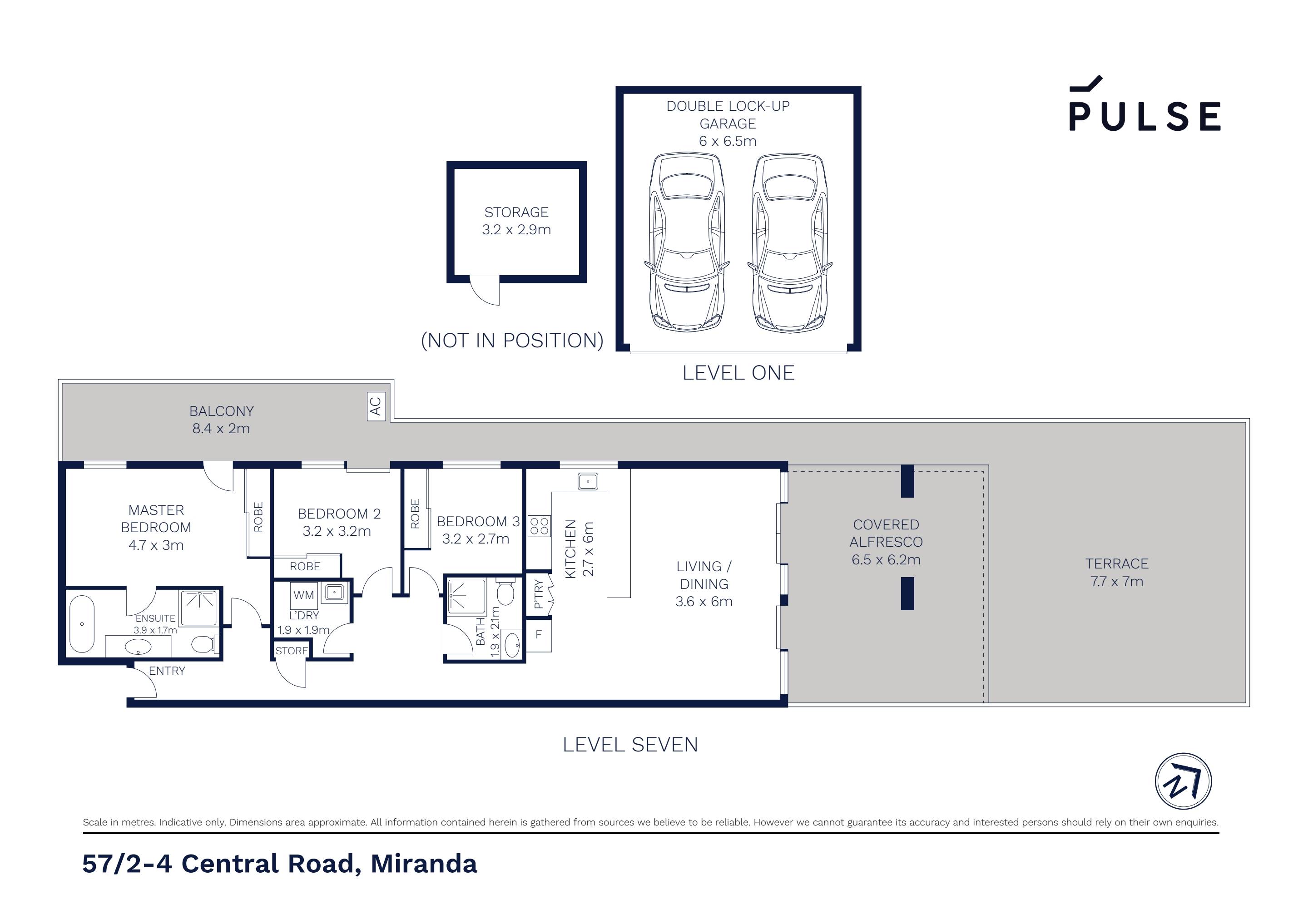 3-bedroom unit at 57 2-4 CENTRAL ROAD, MIRANDA NSW 2228, Sutherland, New South Wales