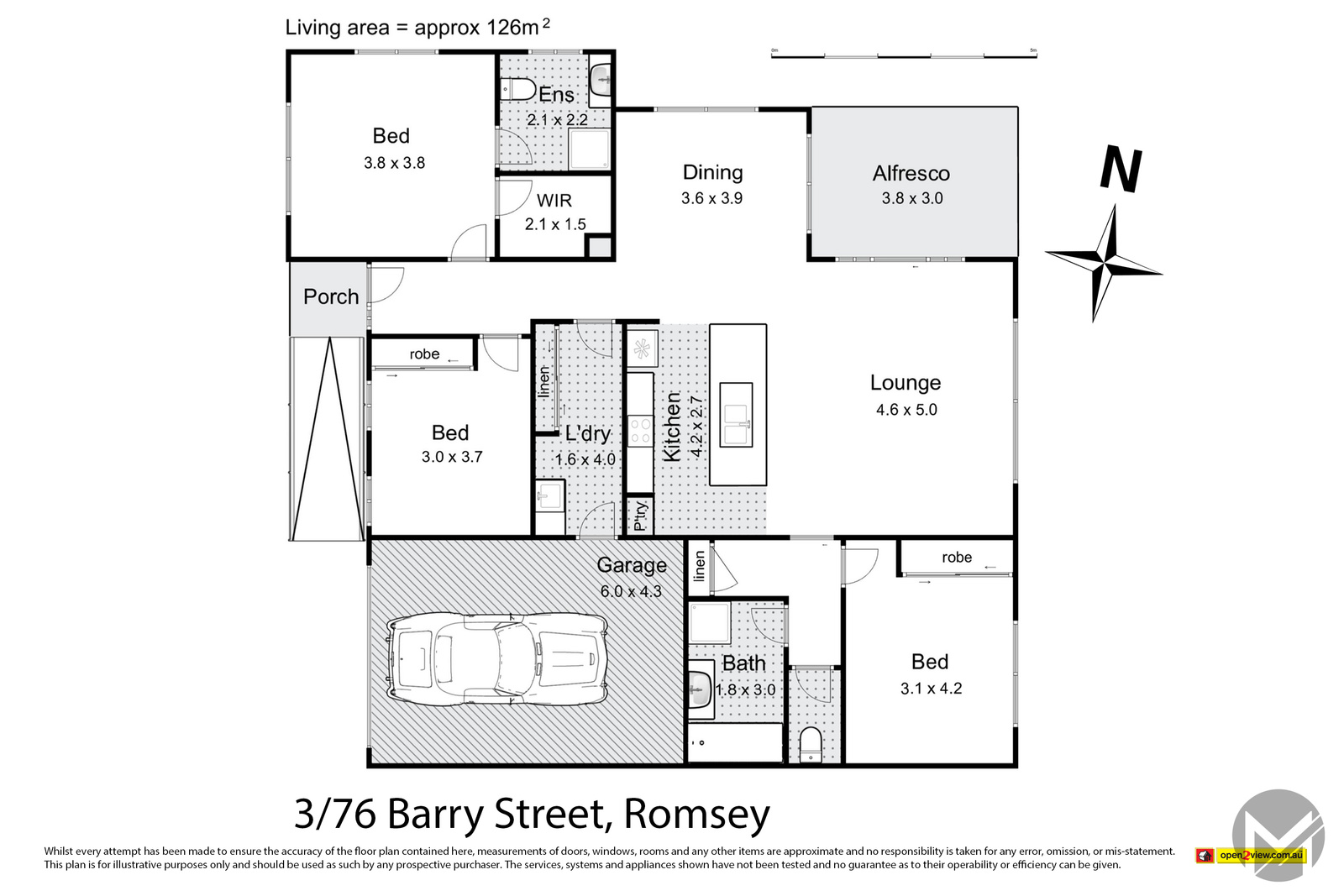 3-bedroom unit at 3/76 Barry Street, Romsey, VIC 3434, Macedon Ranges, Victoria