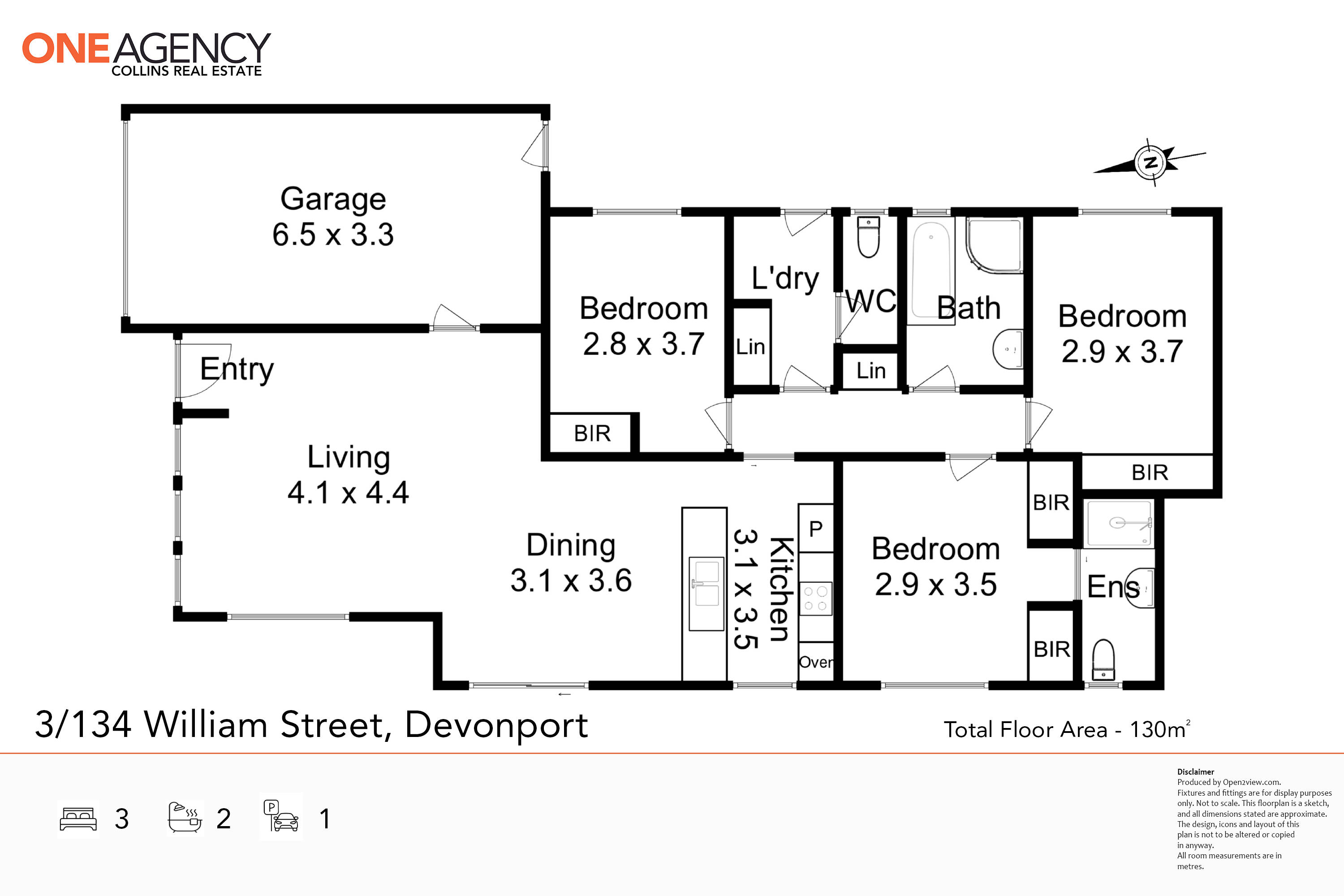 3-bedroom unit at 3/134 William Street, Devonport, TAS 7310, Devonport, Tasmania