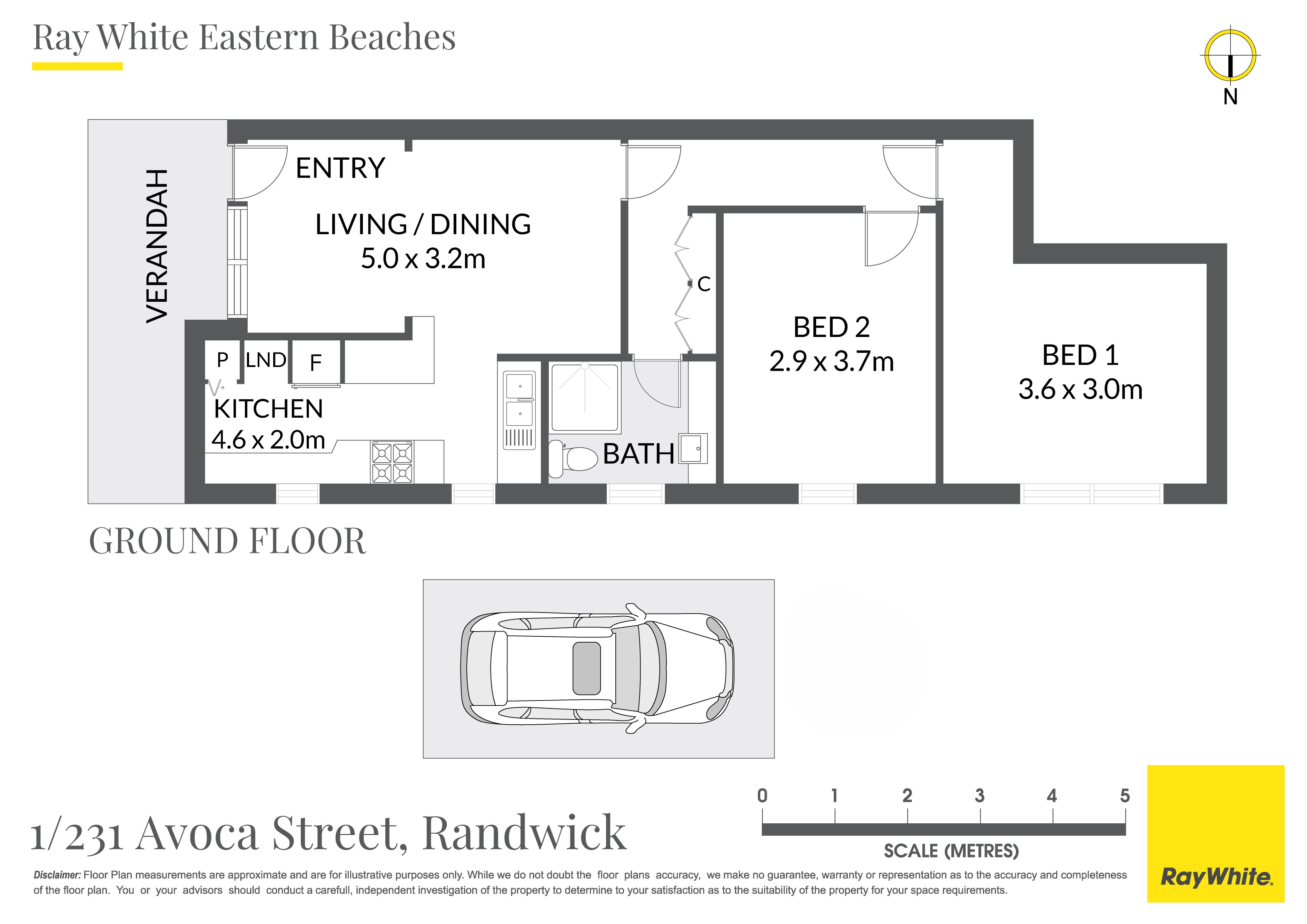 2-bedroom unit at 1/231 Avoca Street, Randwick, NSW 2031, Randwick, New South Wales