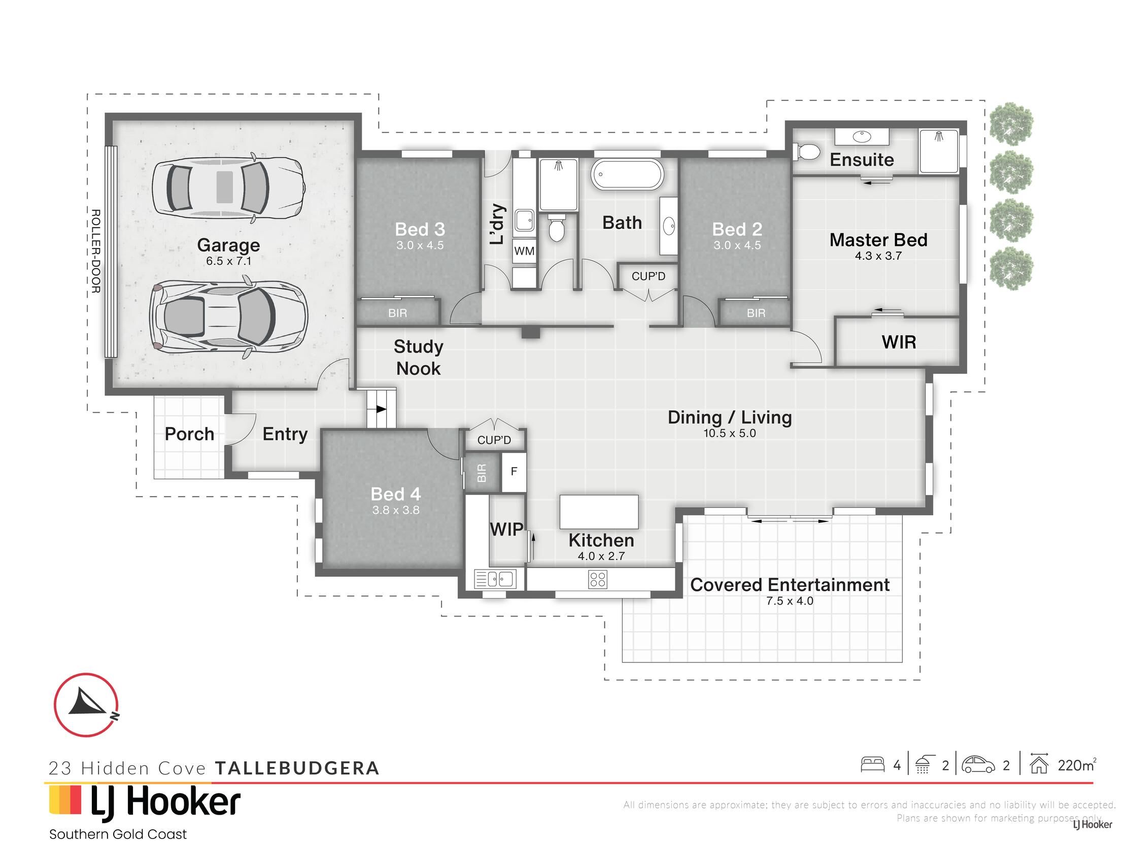 4-bedroom house at 23 HIDDEN COVE, Tallebudgera QLD 4228, , Queensland