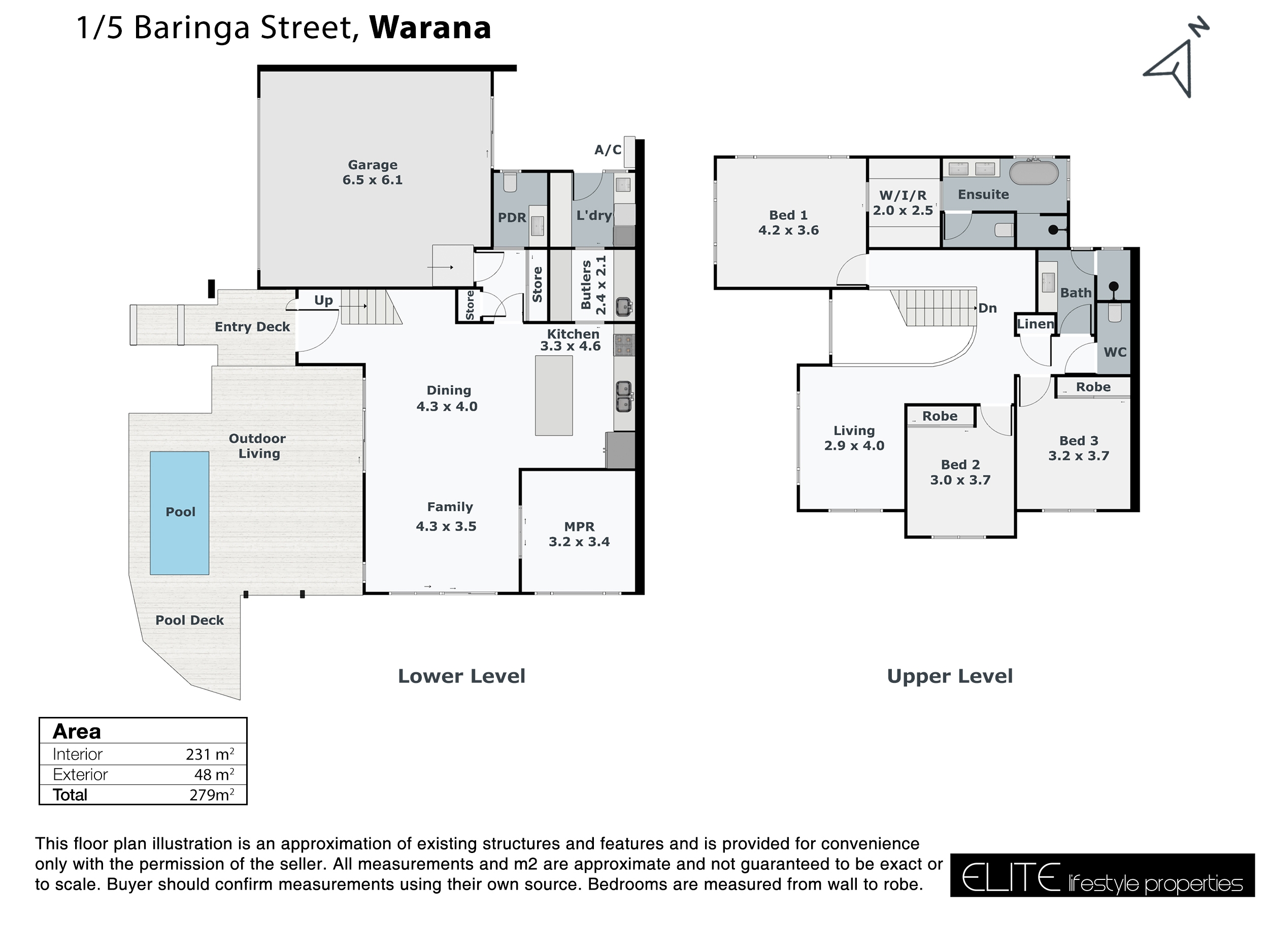3-bedroom unit at 1/5 Baringa Street, Warana, Qld, 4575, Sunshine Coast, Queensland