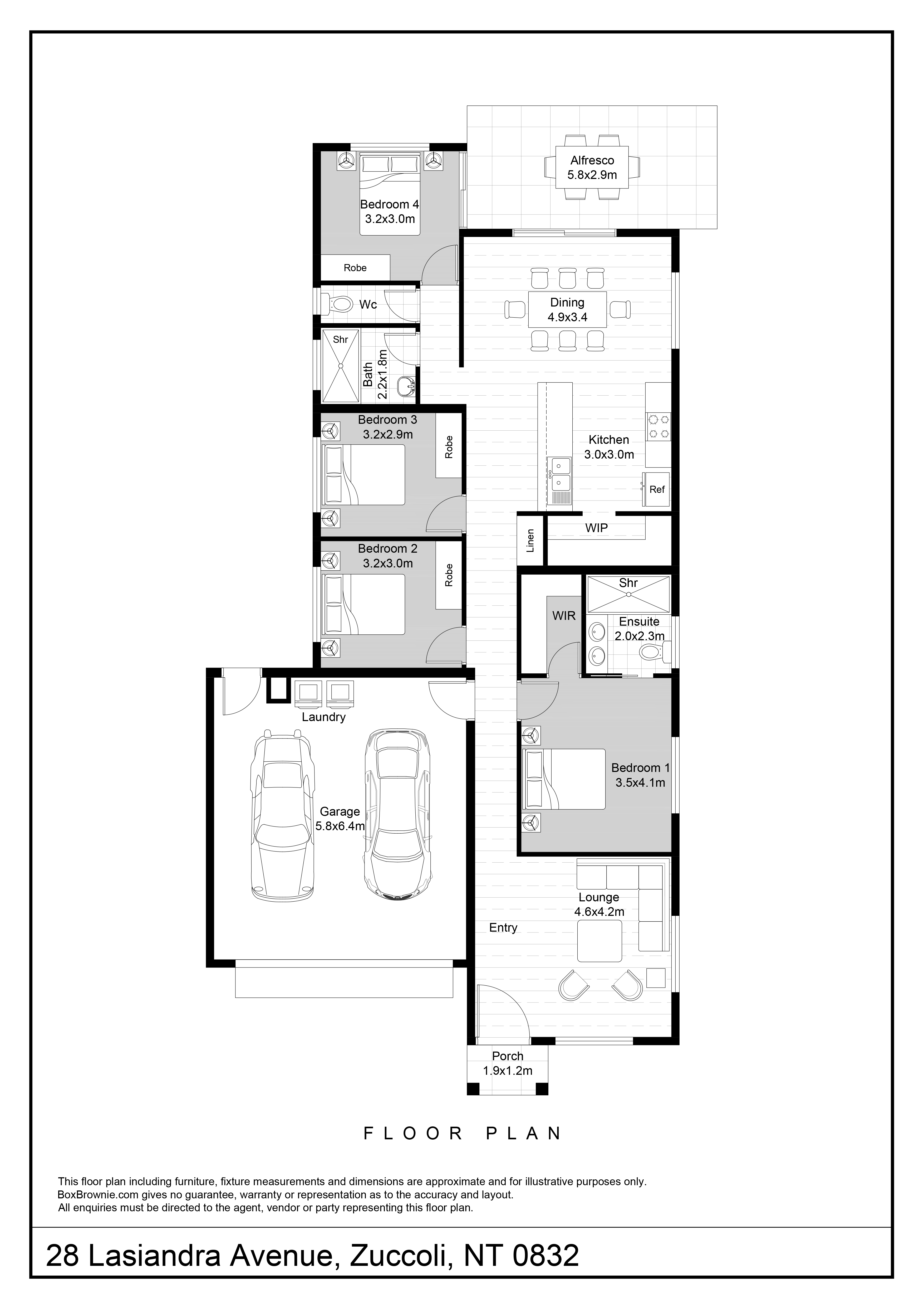 4-bedroom house at 28 Lasiandra Avenue, Zuccoli, NT 0832, Palmerston, Northern Territory