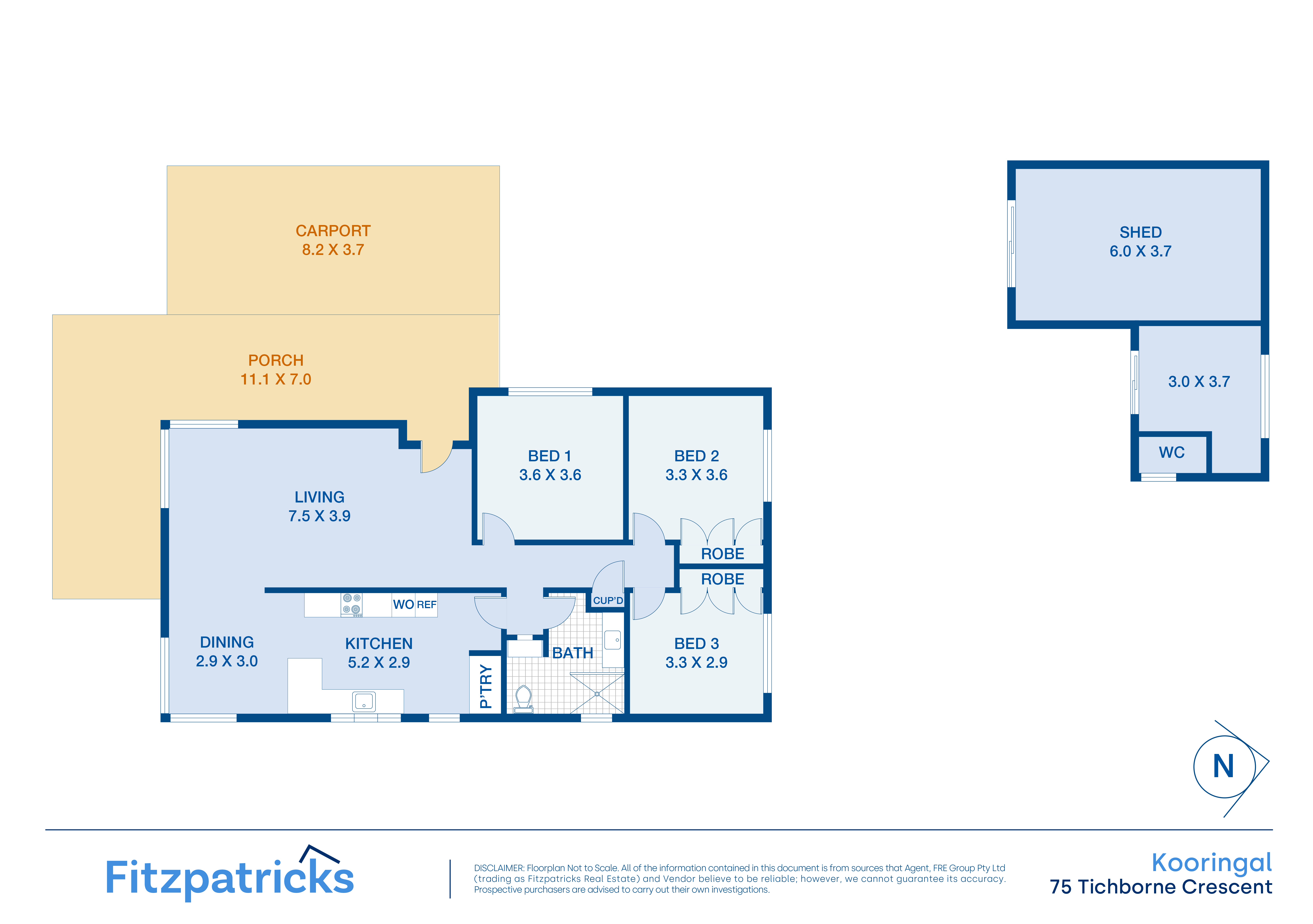 3-bedroom house at 75 Tichborne Crescent, Kooringal, NSW 2650, Wagga Wagga, New South Wales