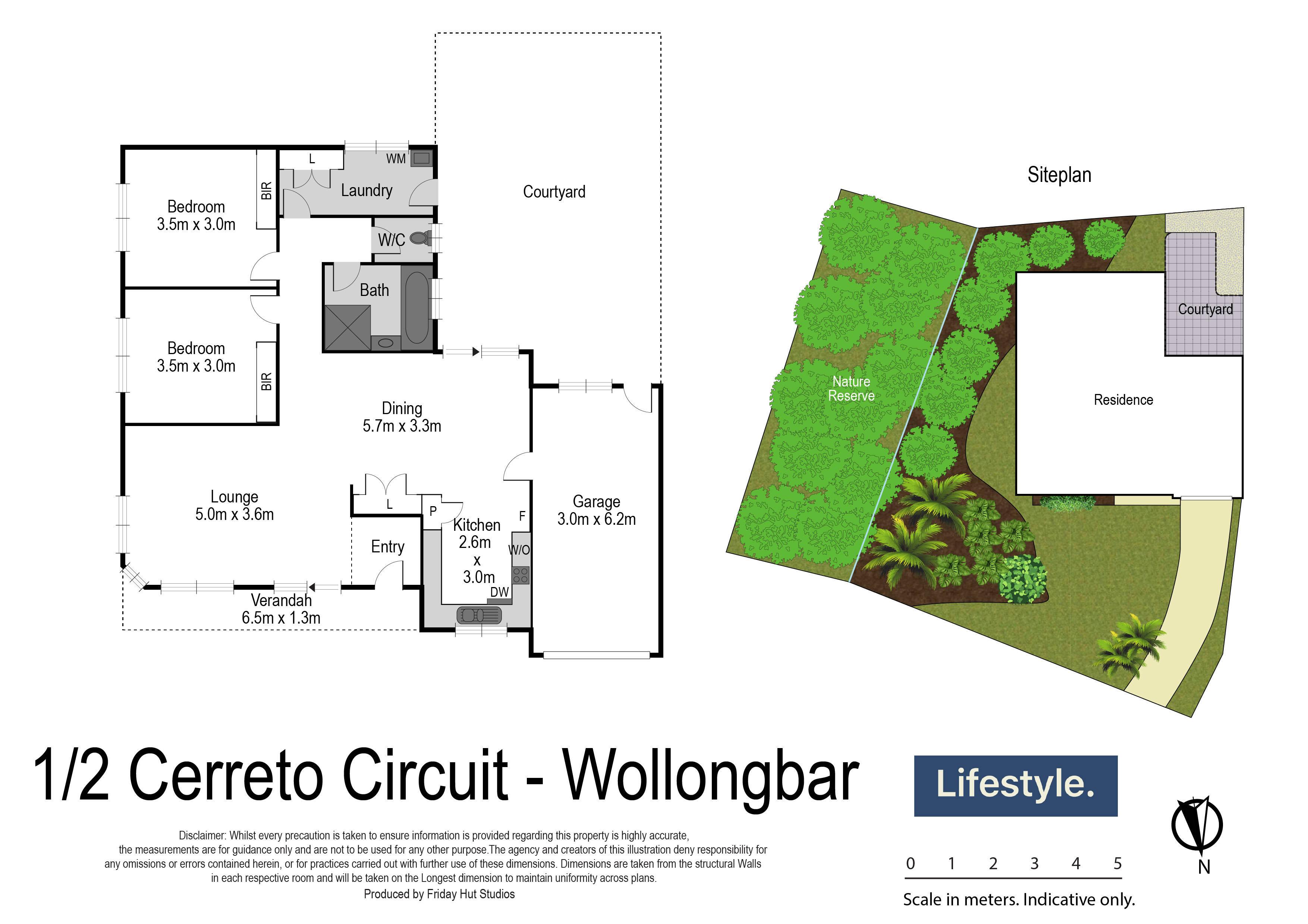 2-bedroom unit at 1/2 Cerreto Circuit, Wollongbar, NSW 2477, Ballina, New South Wales