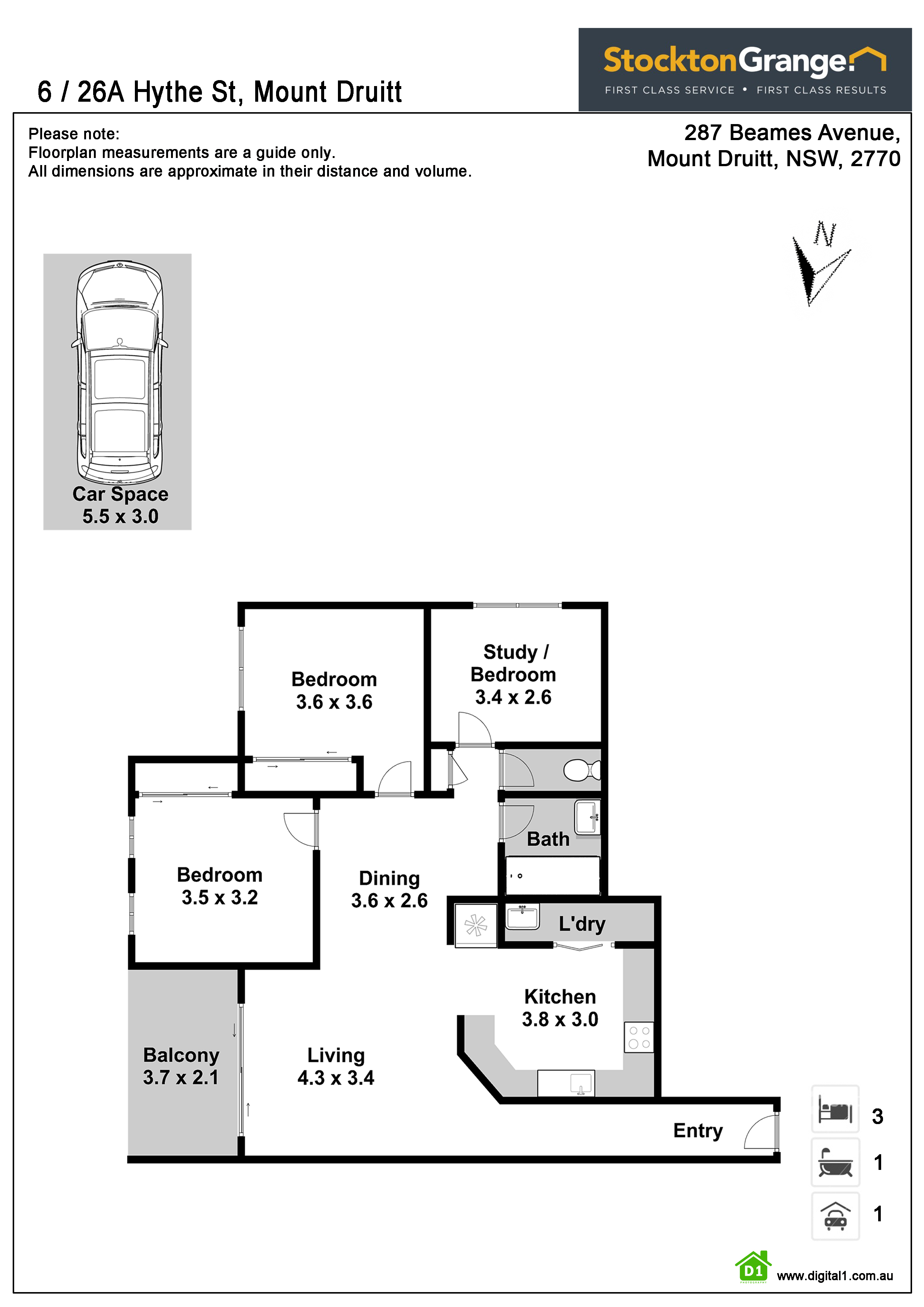 3-bedroom unit at 6 26A HYTHE STREET, MOUNT DRUITT NSW 2770, Blacktown, New South Wales