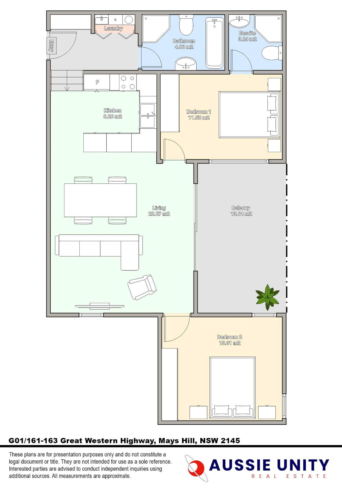 2-bedroom unit at G01/161-163 Great Western Highway, Mays Hill, NSW 2145, Cumberland, New South Wales