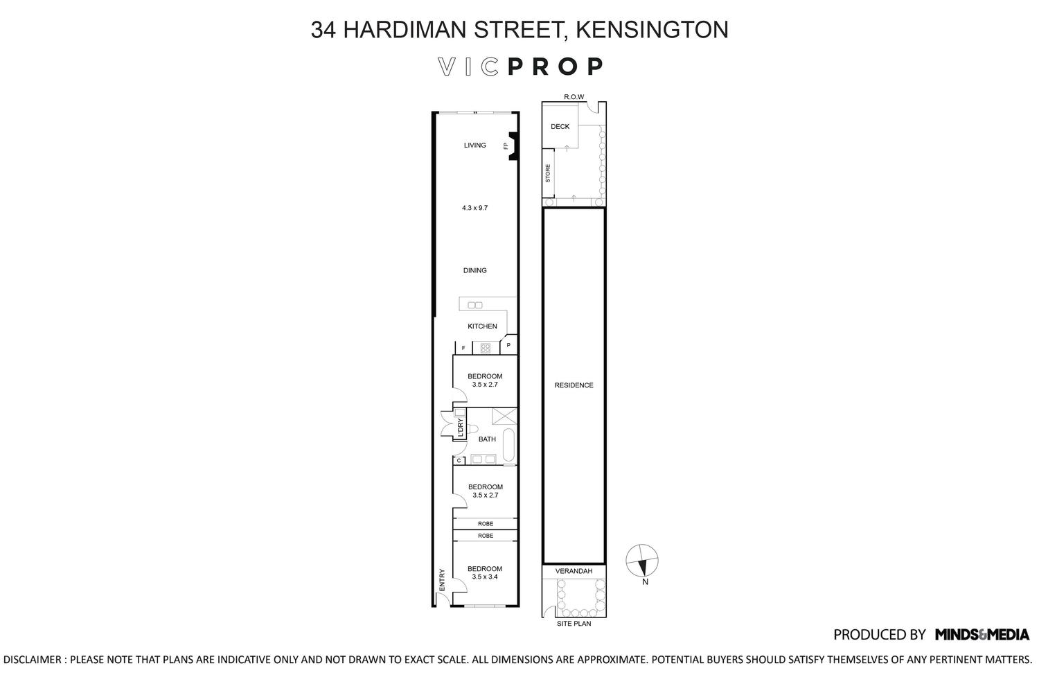 3-bedroom house at 34 HARDIMAN STREET, Kensington VIC 3031, Melbourne, Victoria