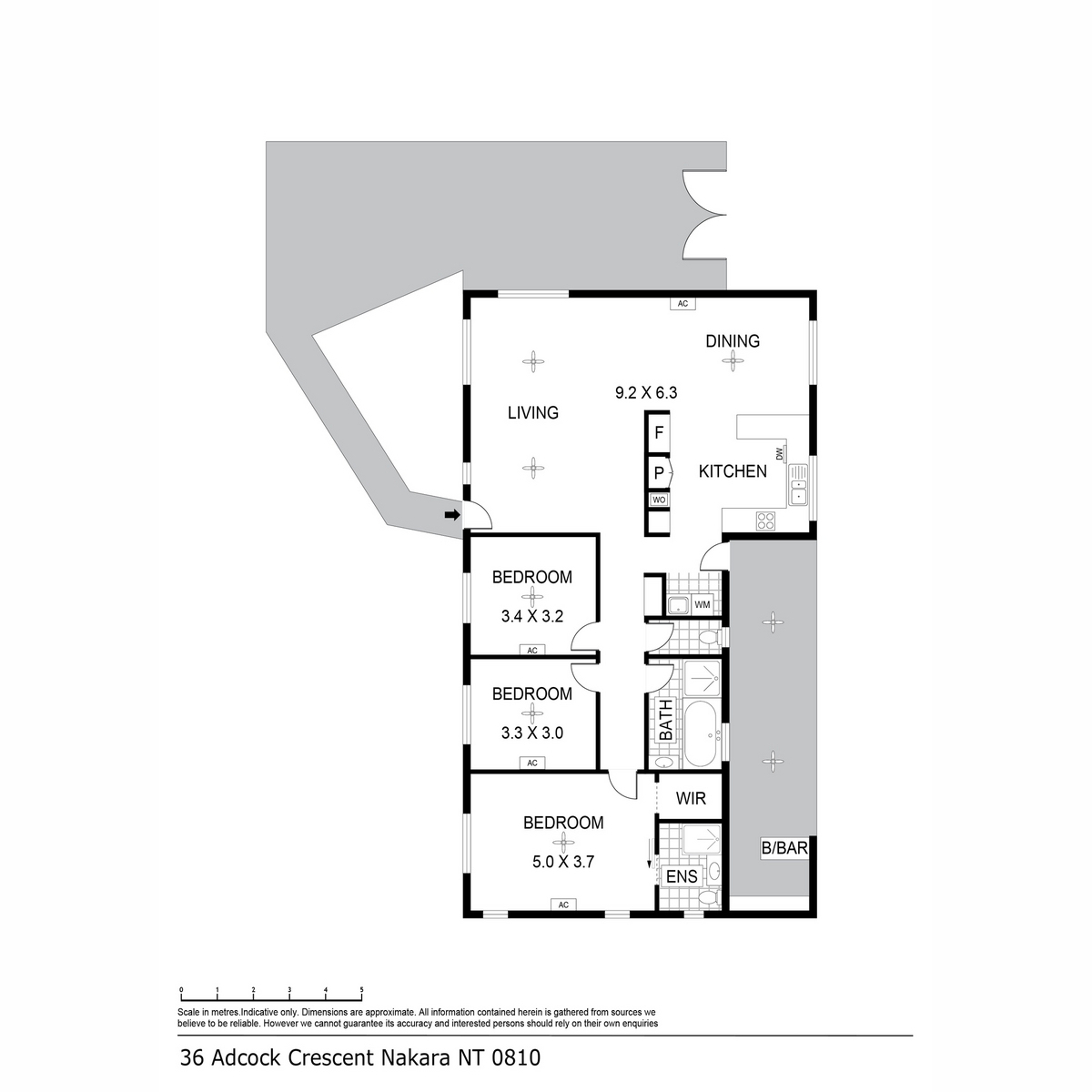 3-bedroom house at 36 Adcock Crescent, Nakara, NT 0810, Darwin, Northern Territory