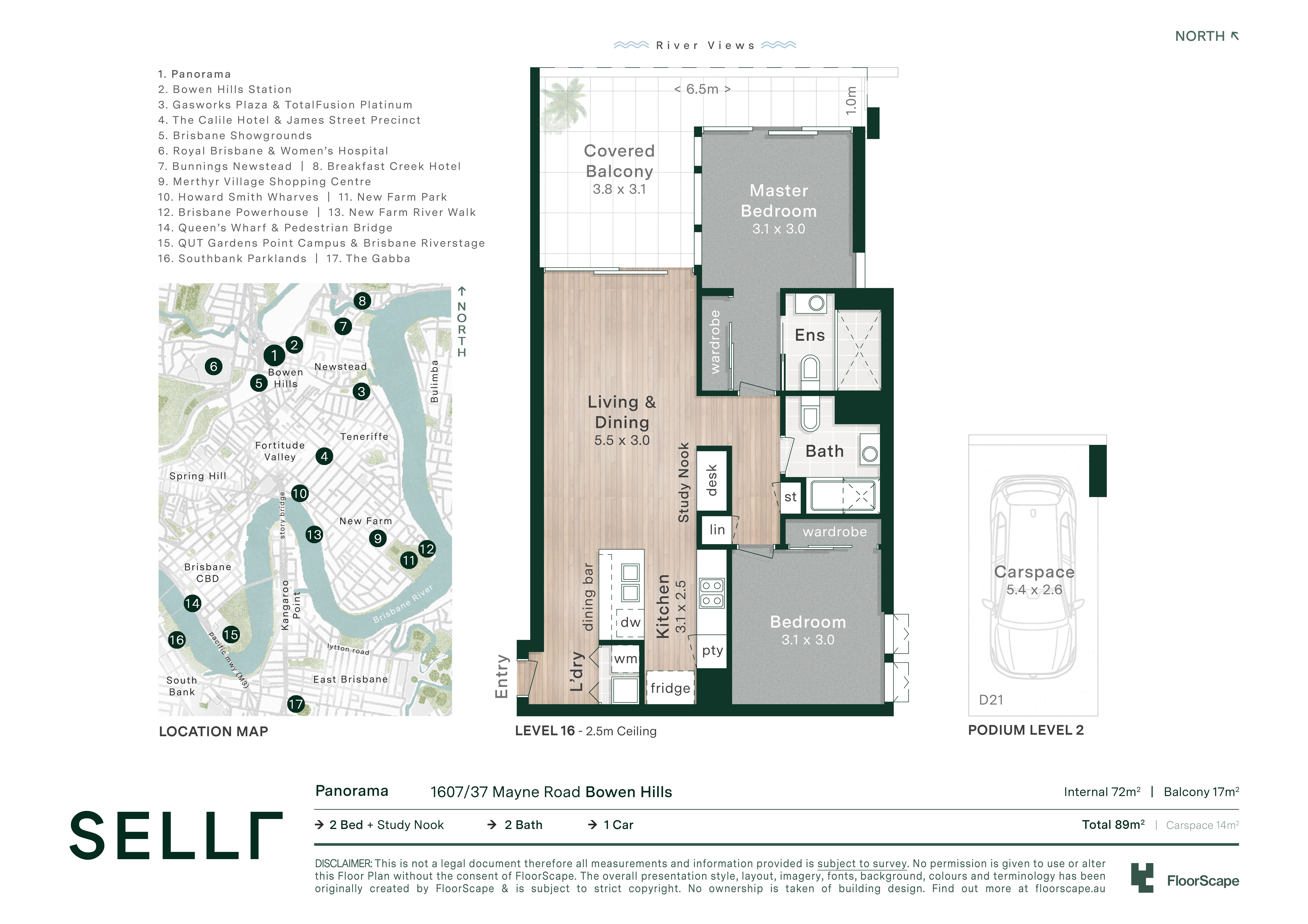 2-bedroom unit at 1607 37 MAYNE ROAD, BOWEN HILLS QLD 4006, Brisbane, Queensland
