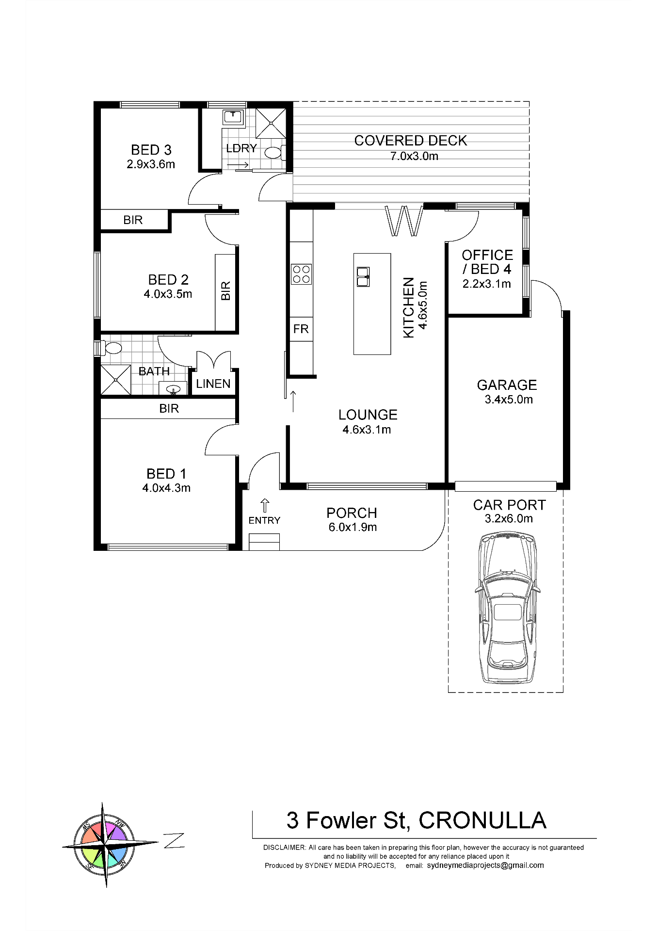 4-bedroom house at 3 Fowler Street, Cronulla, NSW 2230, , New South Wales