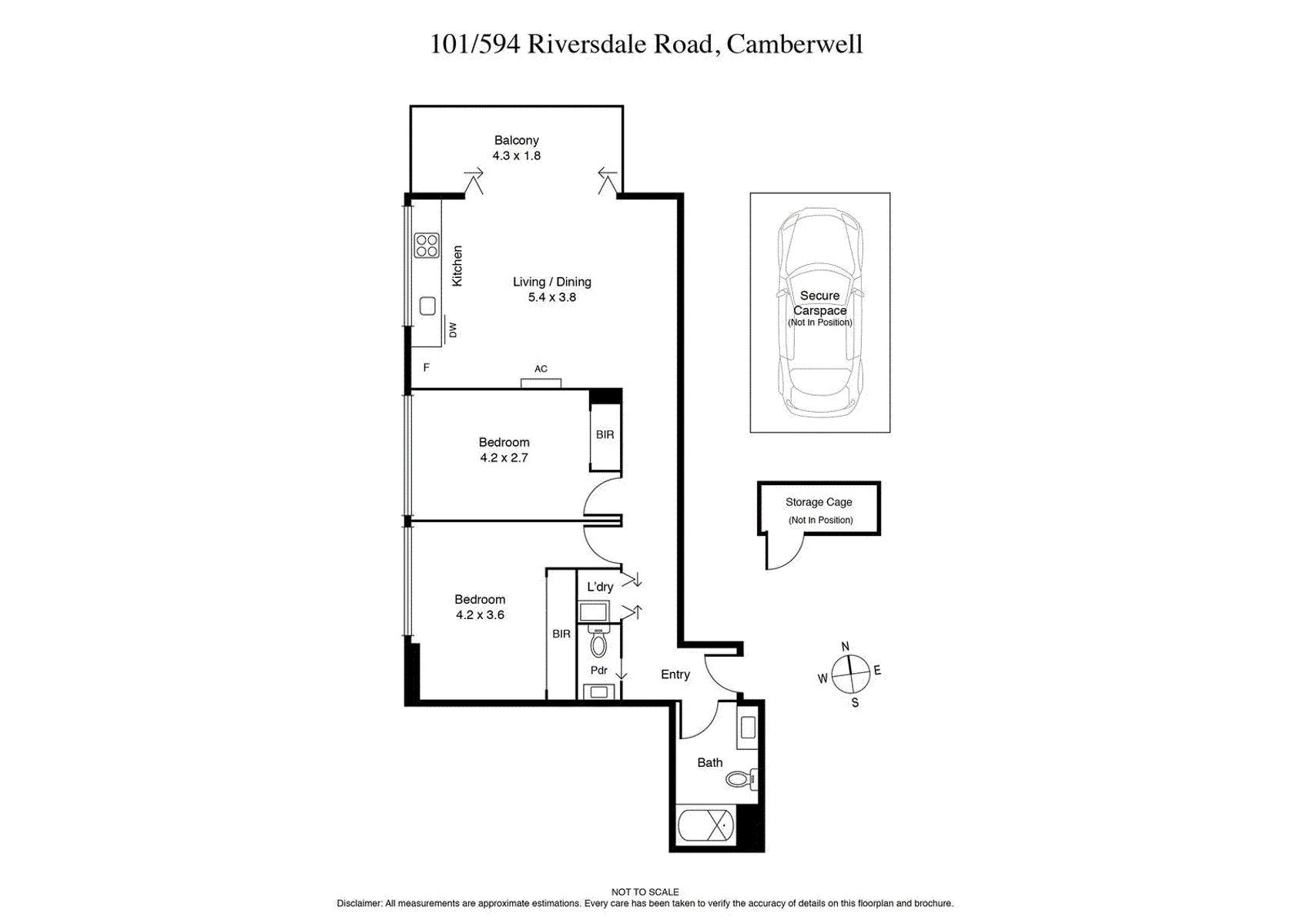 2-bedroom unit at 101/594 Riversdale Road, Camberwell, VIC 3124, Boroondara, Victoria