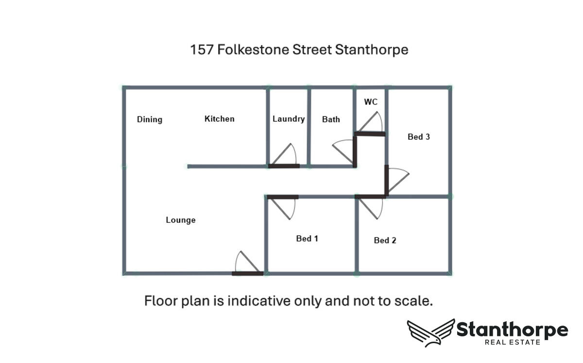 3-bedroom house at 157 Folkestone Street, Stanthorpe, QLD 4380, Southern Downs, Queensland