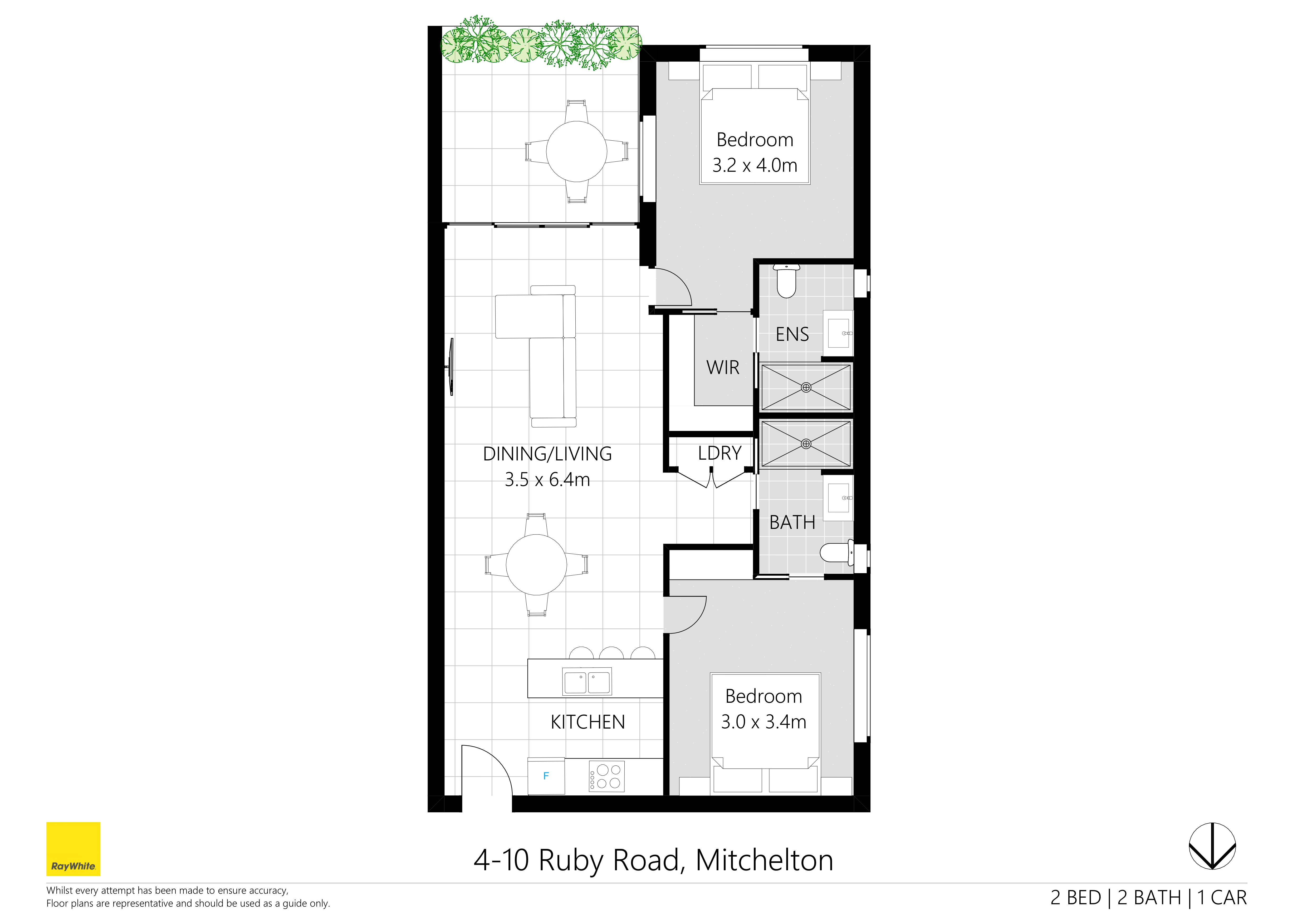 2-bedroom unit at 4 10 RUBY ROAD, MITCHELTON QLD 4053, Brisbane, Queensland