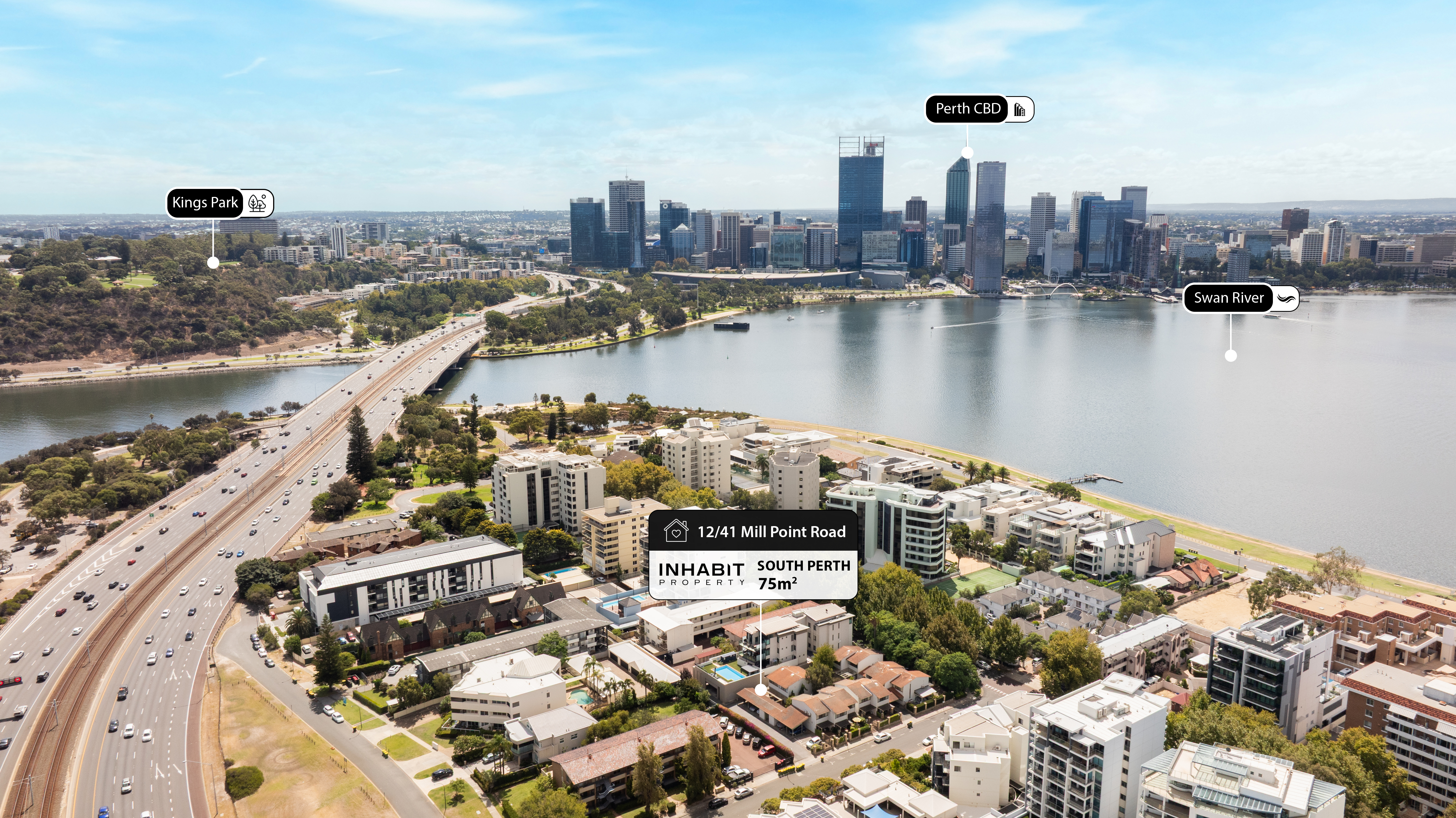2-bedroom unit at 12/41 Mill Point Road, South Perth, WA 6151, South Perth, Western Australia
