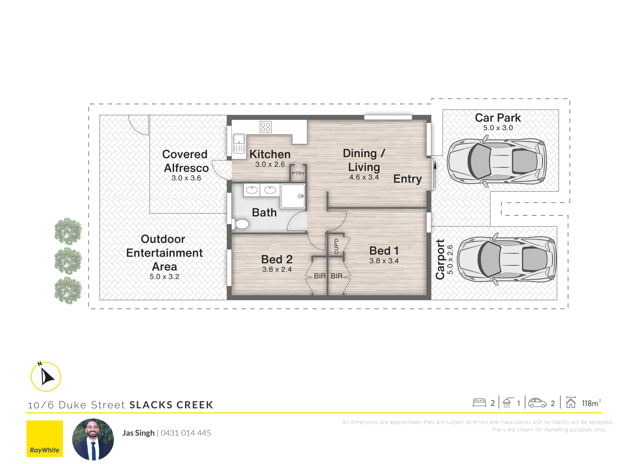 2-bedroom unit at 10/6 Duke Street, Slacks Creek, QLD 4127, Logan, Queensland
