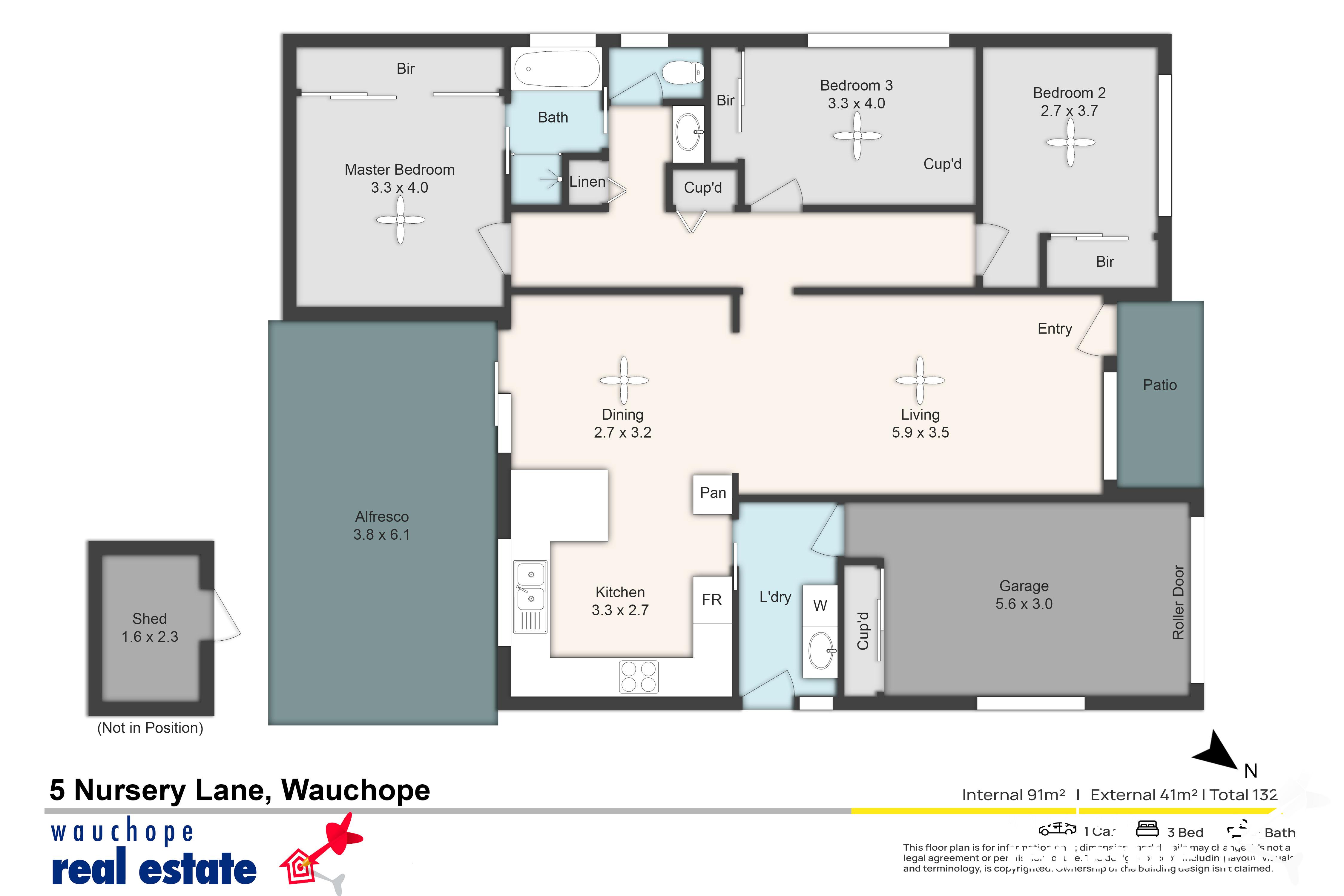 3-bedroom house at 5 NURSERY LANE, Wauchope NSW 2446, Port Macquarie-Hastings, New South Wales