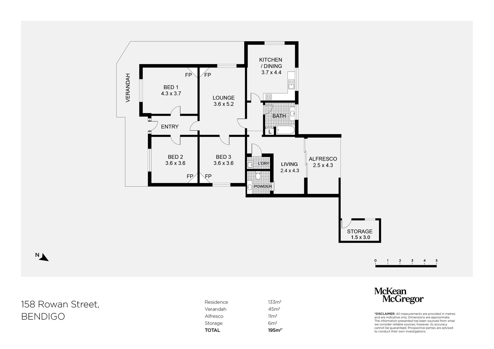 3-bedroom house at 158 Rowan Street, Bendigo, VIC 3550, Greater Bendigo, Victoria