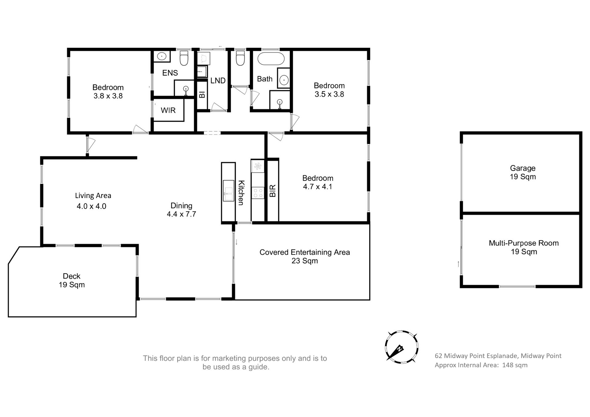 3-bedroom house at 62 Esplanade, Midway Point, TAS 7171, Sorell, Tasmania