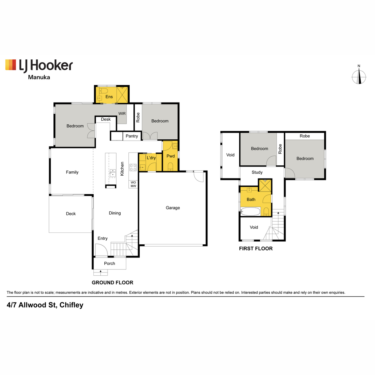 4-bedroom unit at 4 7 ALLWOOD STREET, CHIFLEY ACT 2606, Unincorporated Act, Australian Capital Territory