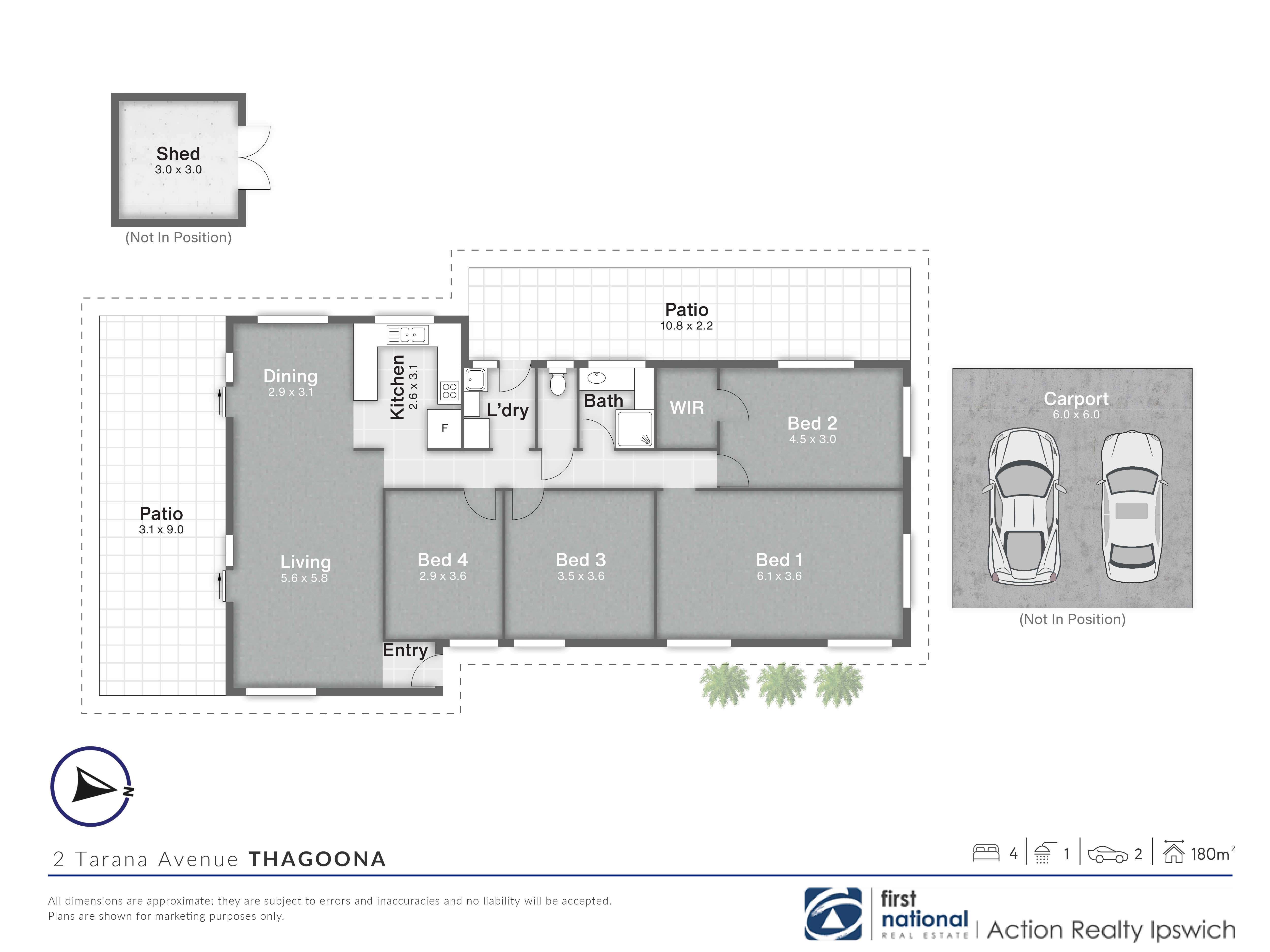 4-bedroom house at 2 Tarana Avenue, Thagoona, QLD 4306, Ipswich, Queensland