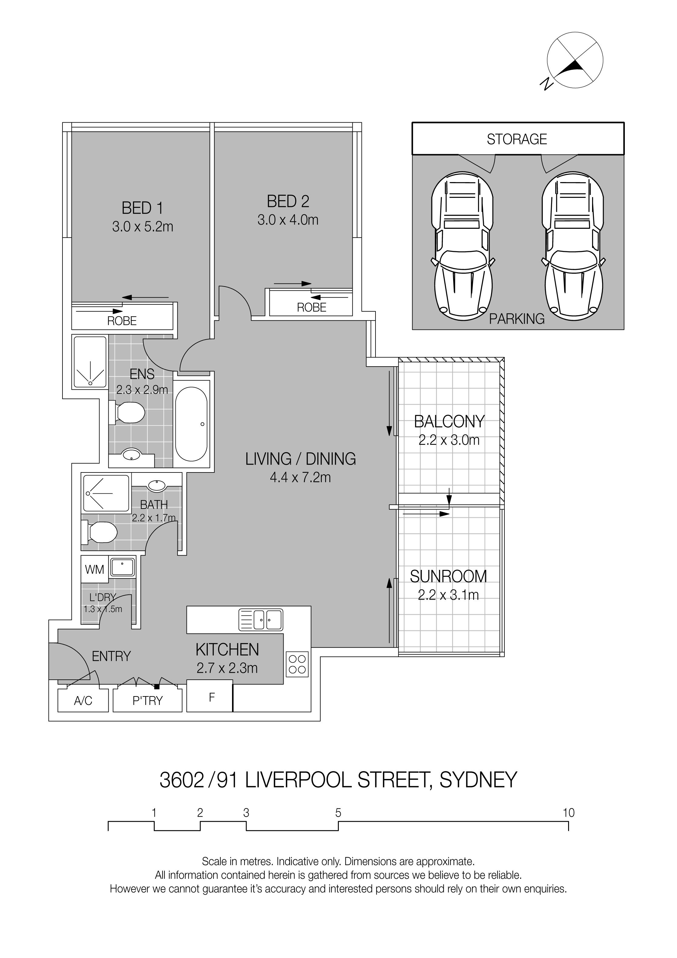2-bedroom unit at 3602/91 Liverpool Street, Sydney, Nsw, 2000, Sydney, New South Wales