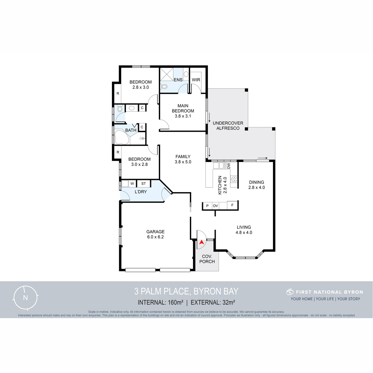 3-bedroom house at 3 PALM PLACE, Byron Bay NSW 2481, Byron, New South Wales