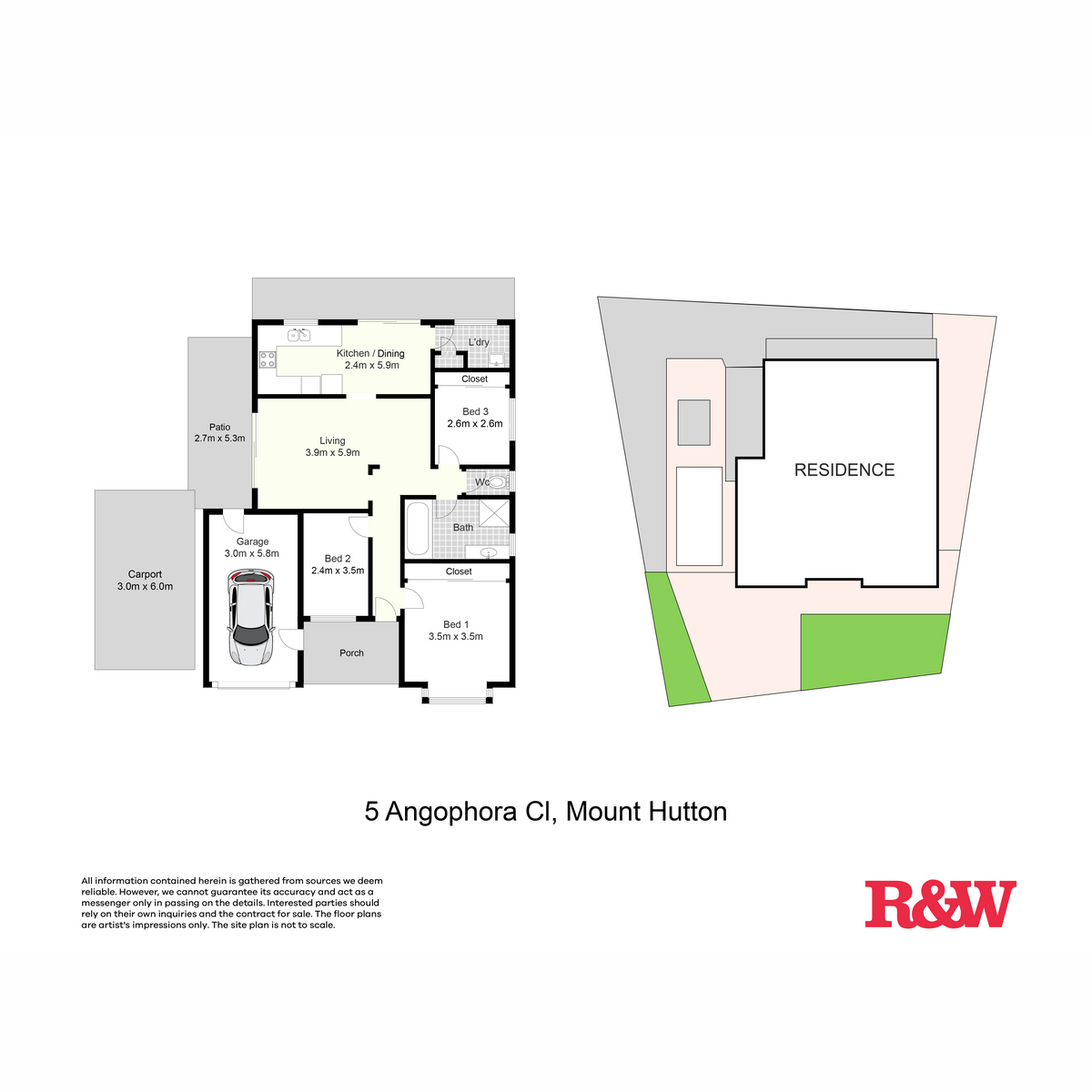 3-bedroom house at 5 ANGOPHORA CLOSE, Mount Hutton NSW 2290, , New South Wales