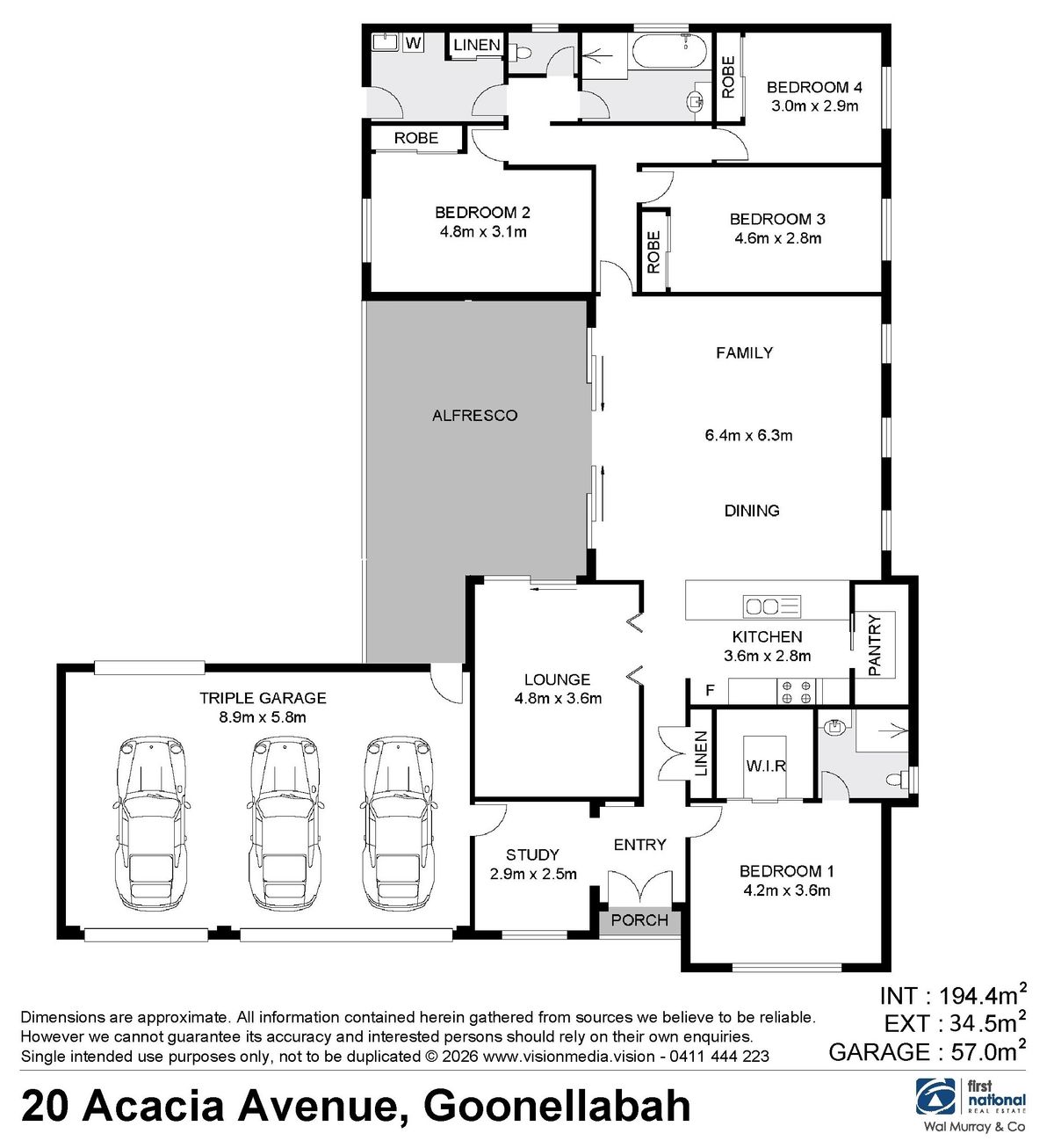 4-bedroom house at 20 Acacia Avenue, Goonellabah, NSW 2480, Lismore, New South Wales