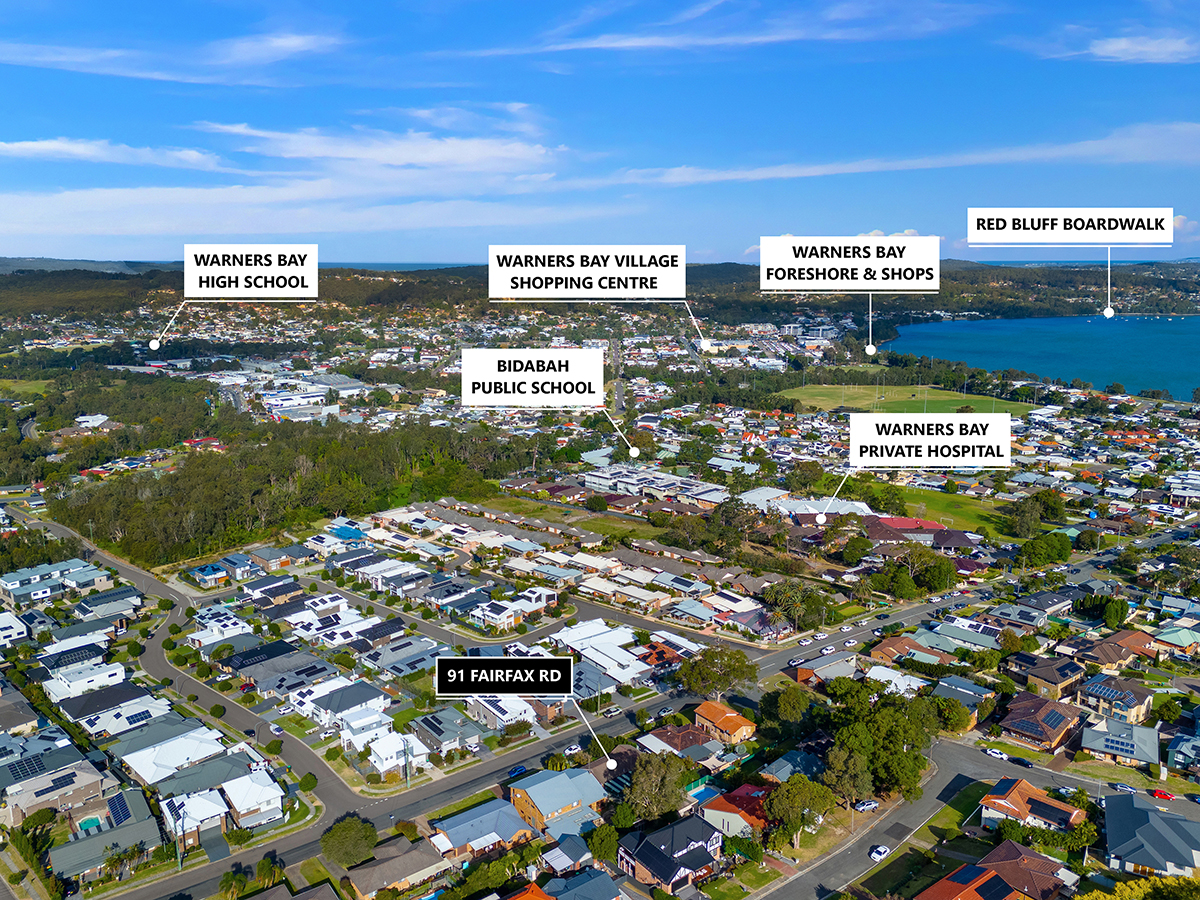 3-bedroom house at 91 Fairfax Road, Warners Bay, NSW 2282, Lake Macquarie, New South Wales