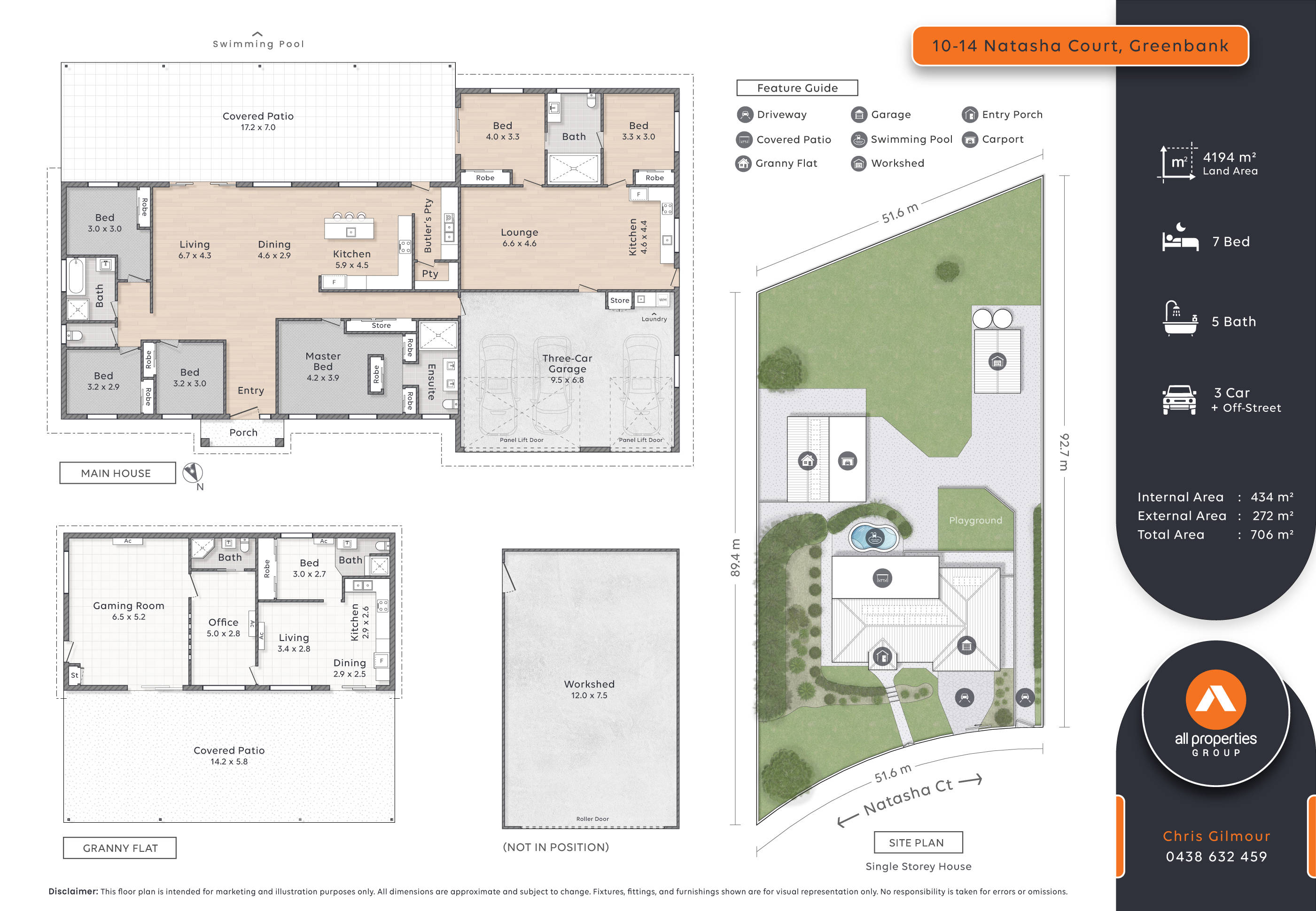 7-bedroom house at 10-14 Natasha Court, Greenbank, QLD 4124, , Queensland