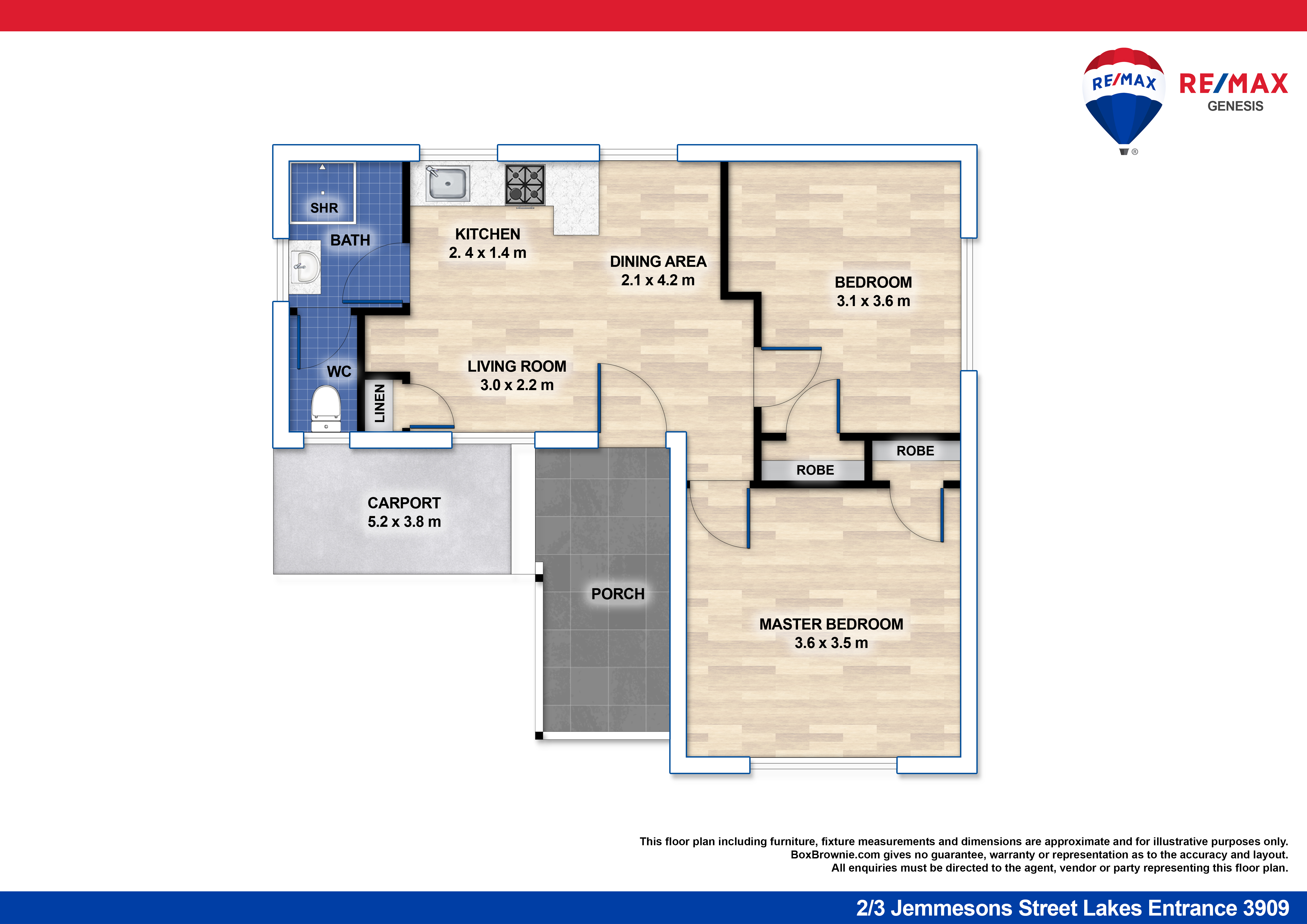 2-bedroom house at 2/3 Jemmesons Street, Lakes Entrance, Vic, 3909, East Gippsland, Victoria