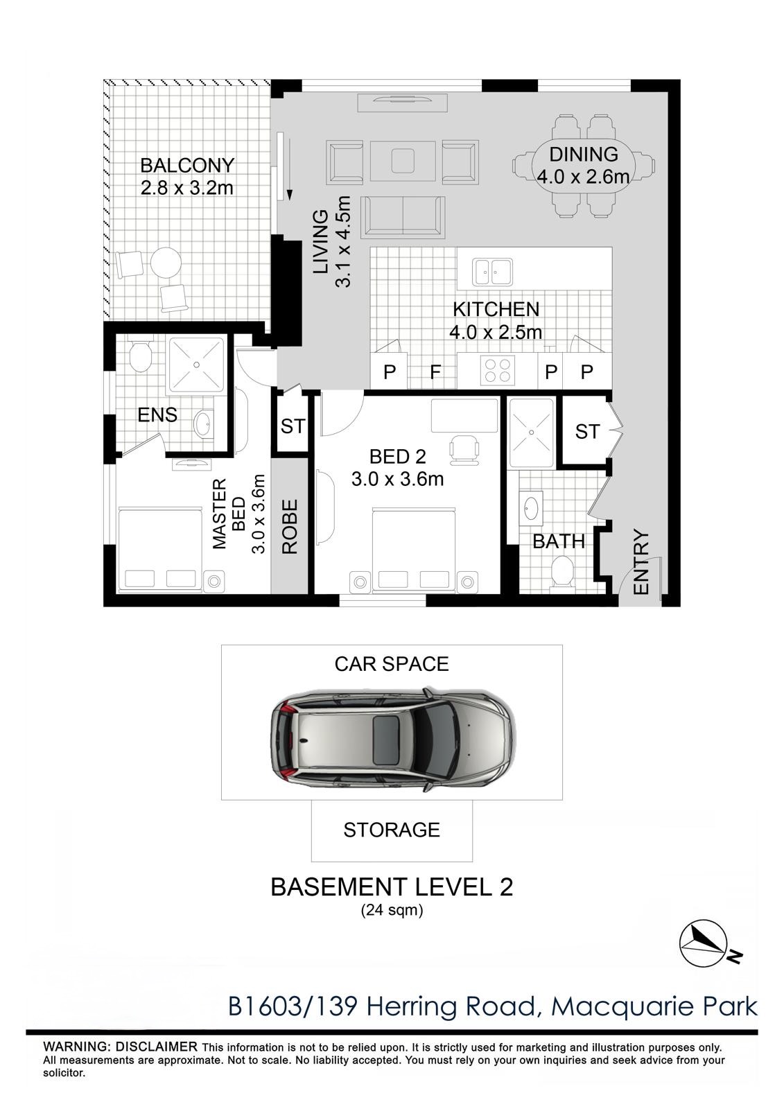 2-bedroom unit at 1603 139 HERRING ROAD, MACQUARIE PARK NSW 2113, Ryde, New South Wales