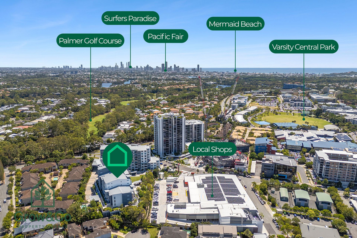2-bedroom unit at 1308 A&B/3 Main Street, Varsity Lakes, Qld, 4227, Gold Coast, Queensland