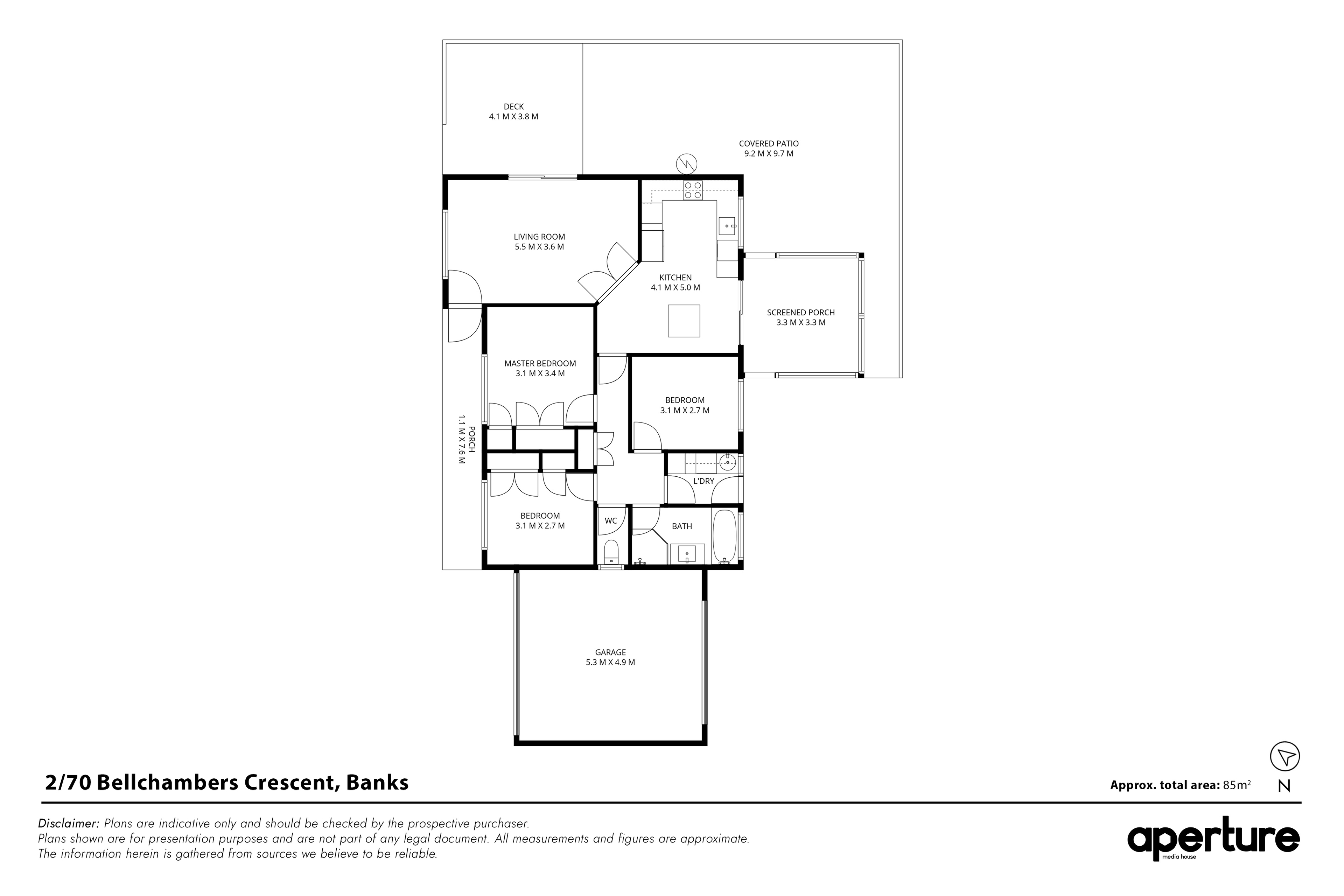 3-bedroom unit at 2/70 Bellchambers Crescent, Banks, Act, 2906, Unincorporated Act, Australian Capital Territory