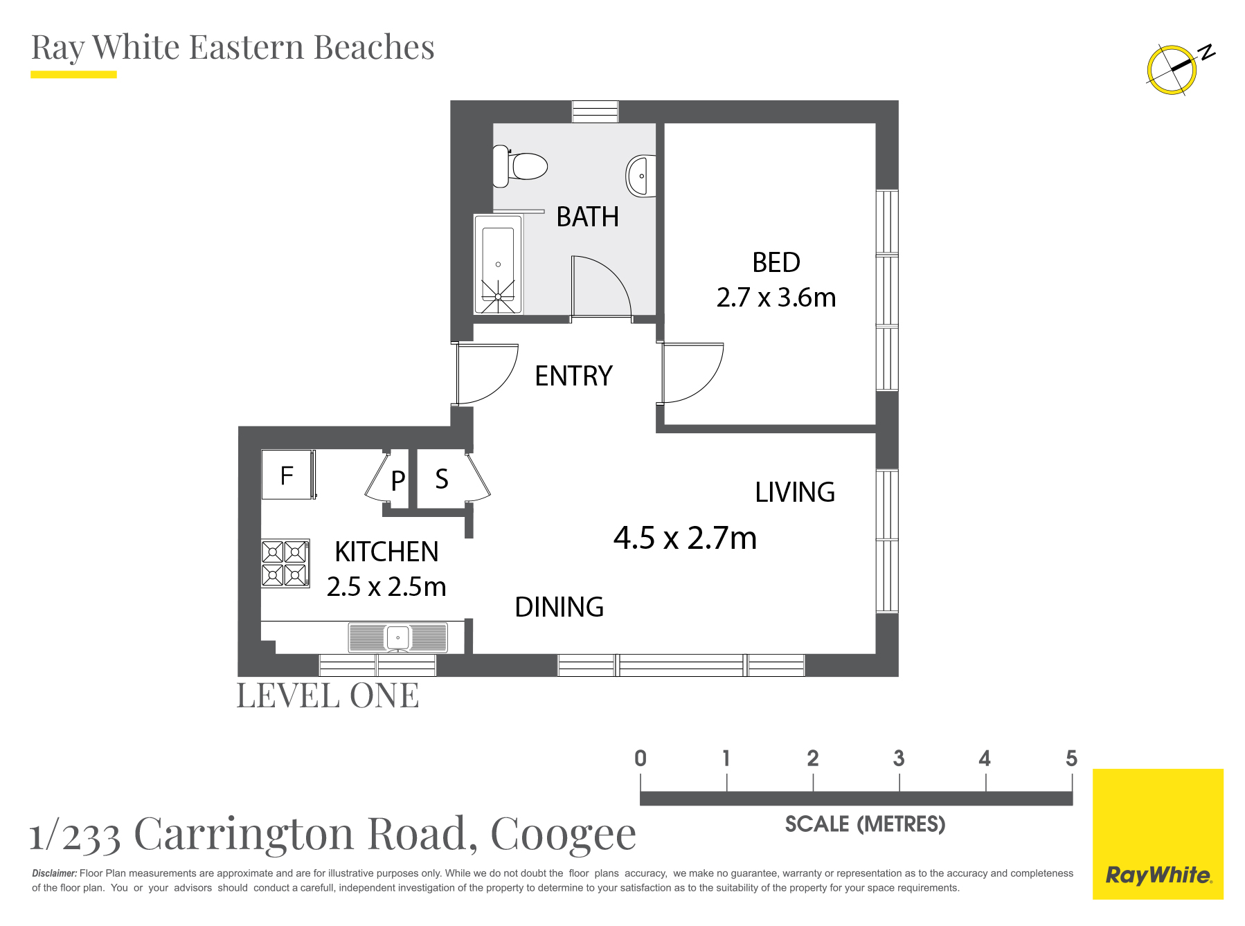 1-bedroom unit at 1/233 Carrington Road, Coogee, Nsw, 2034, Randwick, New South Wales