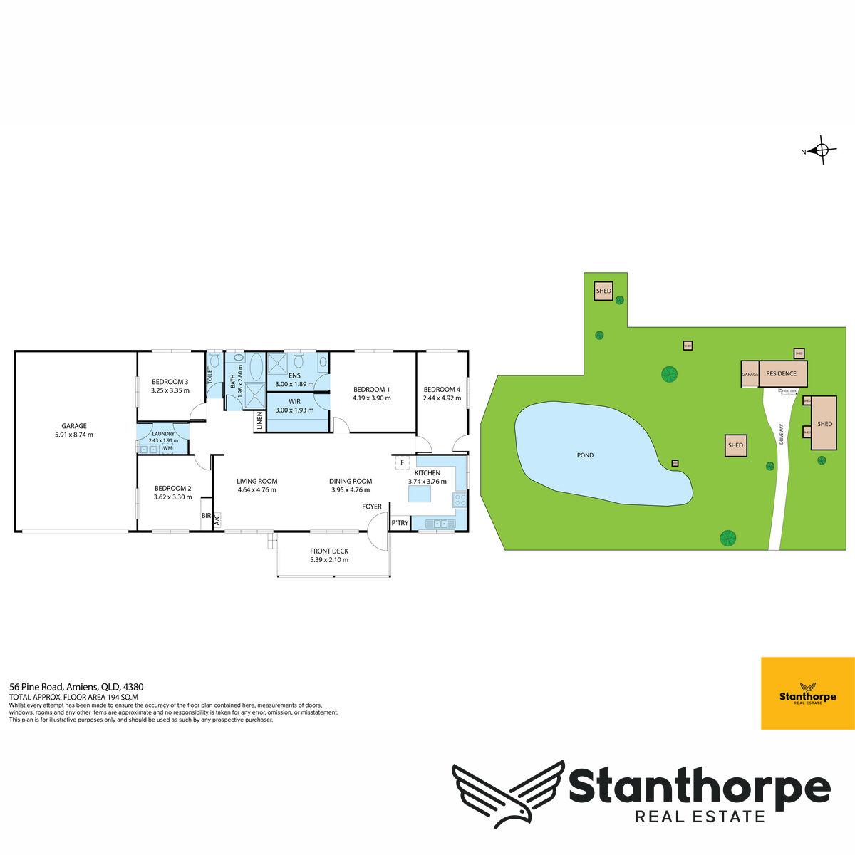 4-bedroom house at 56 Pine Road, Amiens QLD 4380, Southern Downs, Queensland