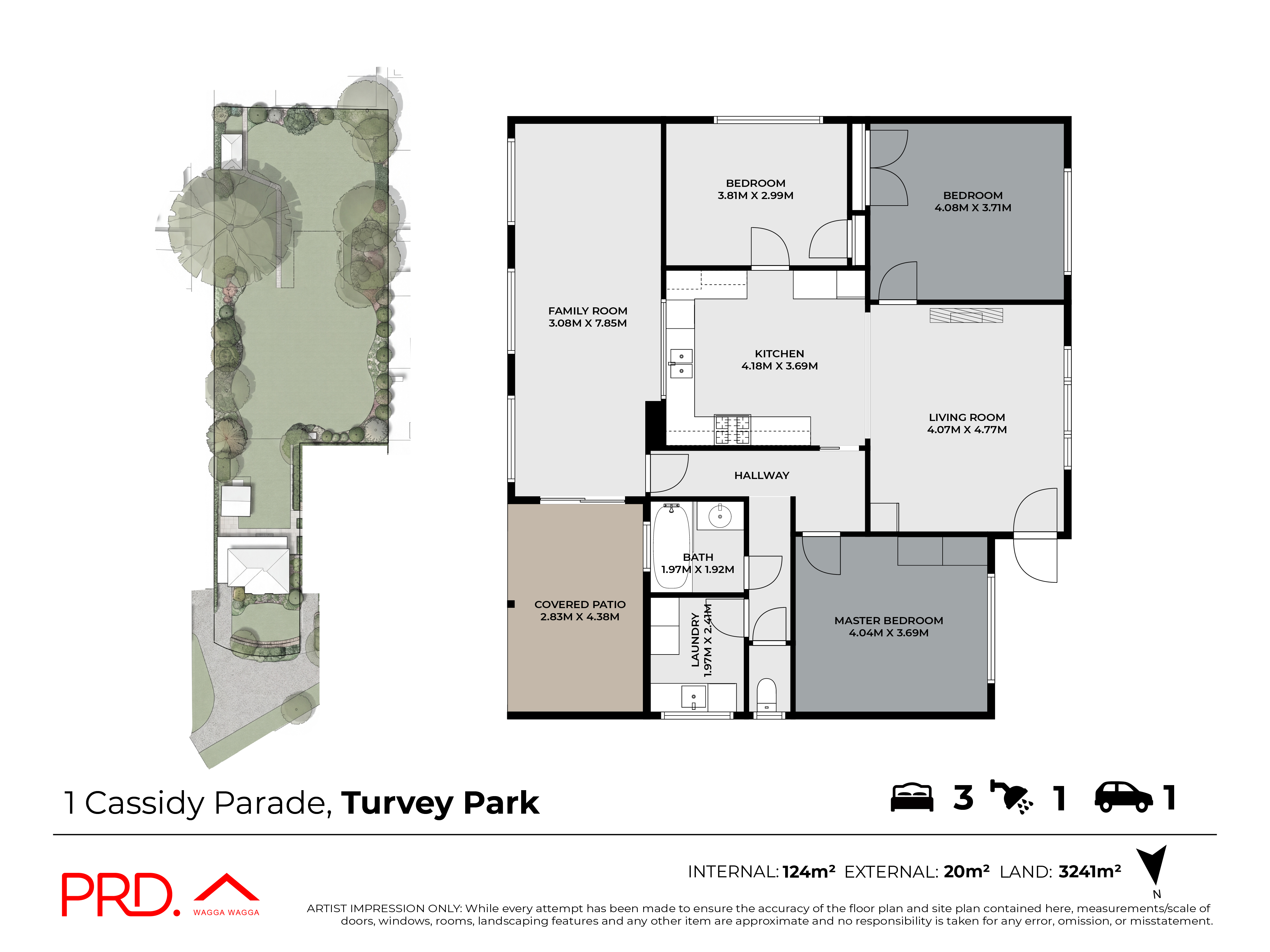 3-bedroom house at 1 Cassidy Parade, Turvey Park, NSW 2650, Wagga Wagga, New South Wales