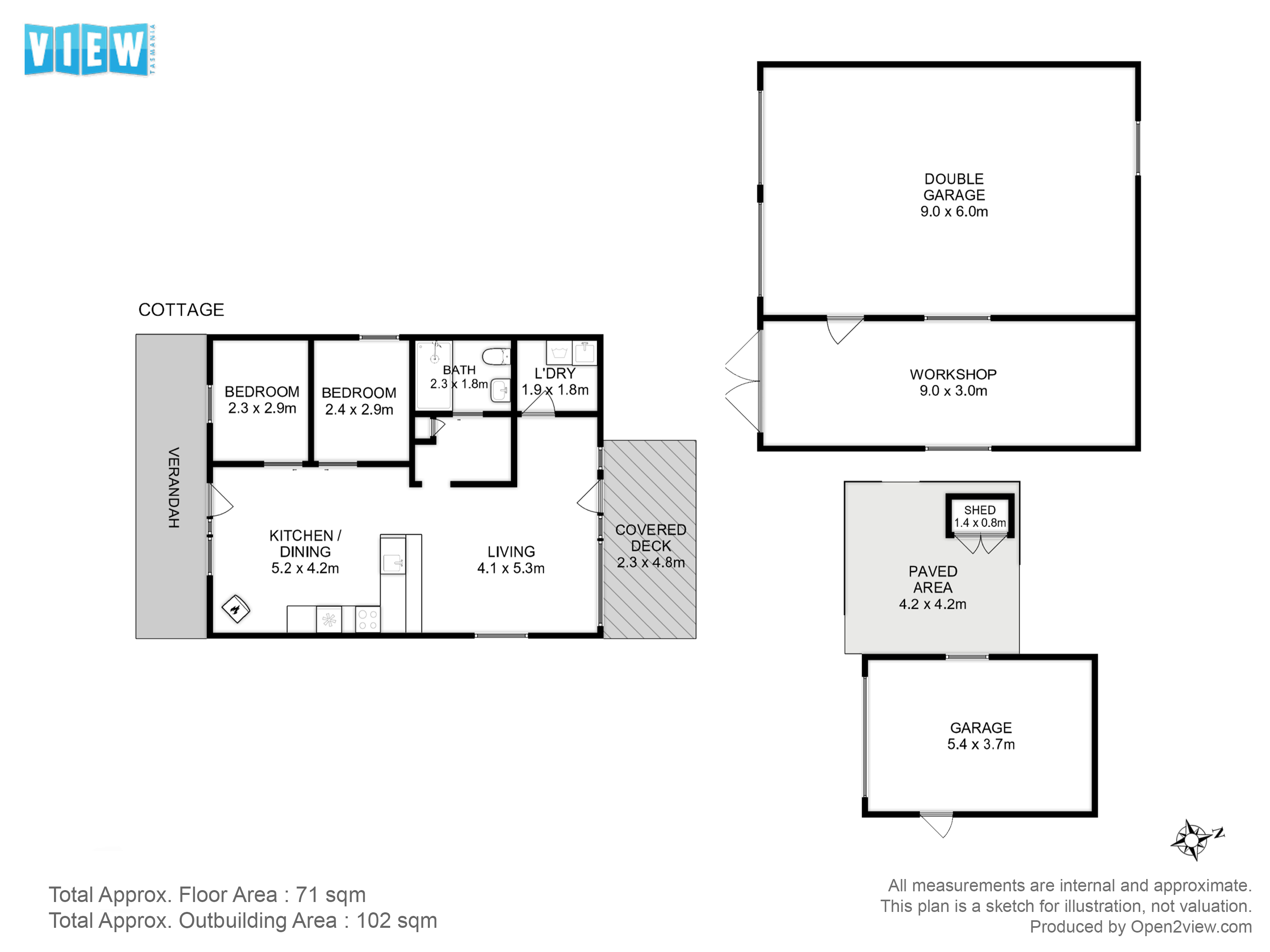 5-bedroom house at HONEYWOOD COTTAGE 72 PULLENS ROAD, WOODBRIDGE TAS 7162, Kingborough, Tasmania
